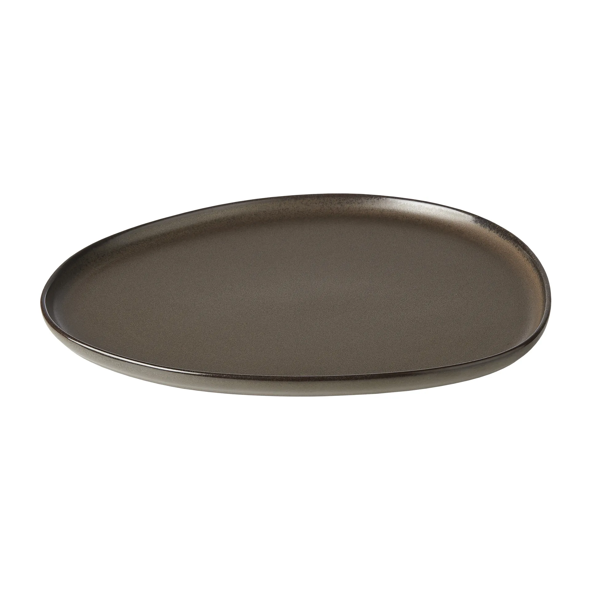 Assiette Raw Organic 29x25 cm, Marron métallisé Aida