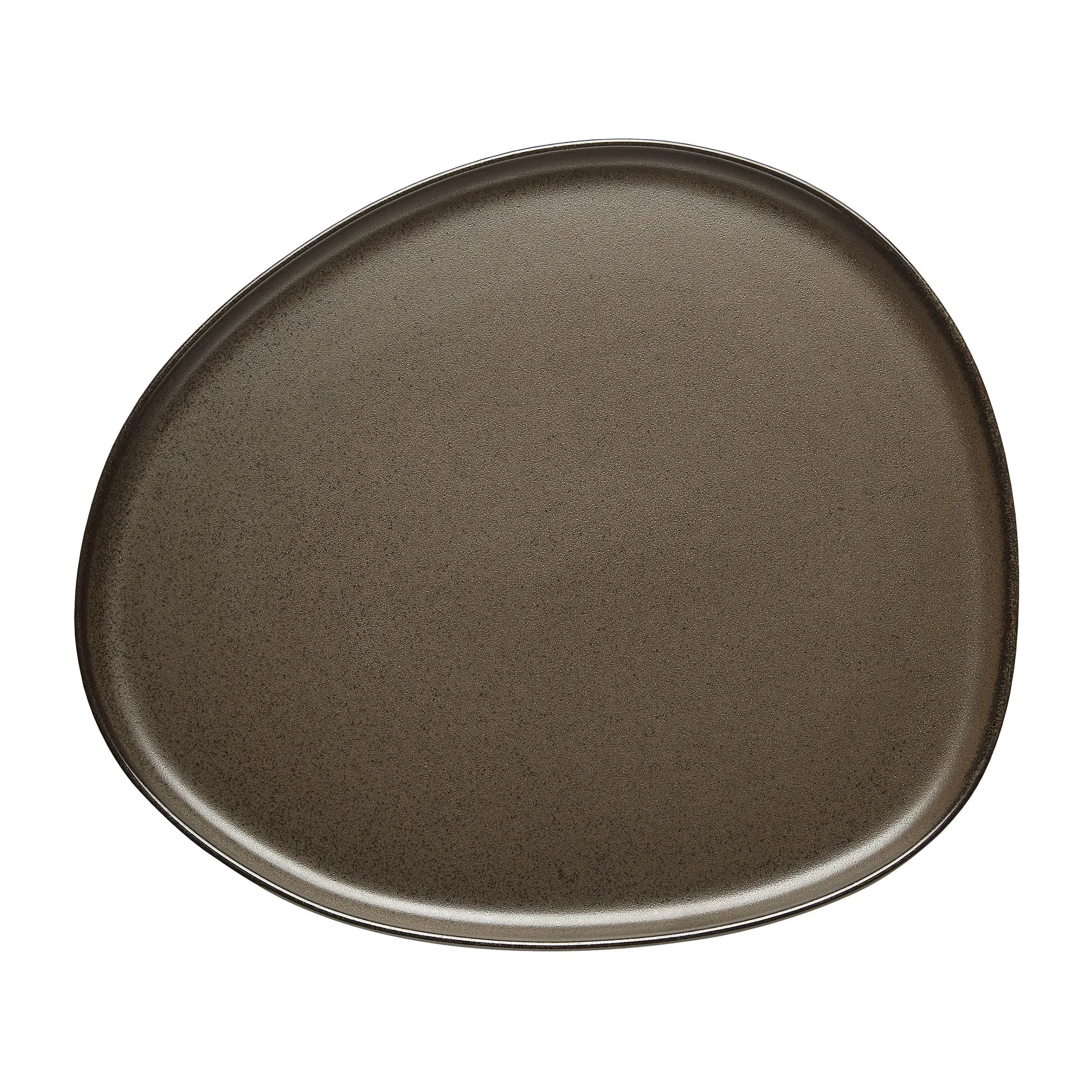 Assiette Raw Organic 29x25 cm, Marron métallisé Aida