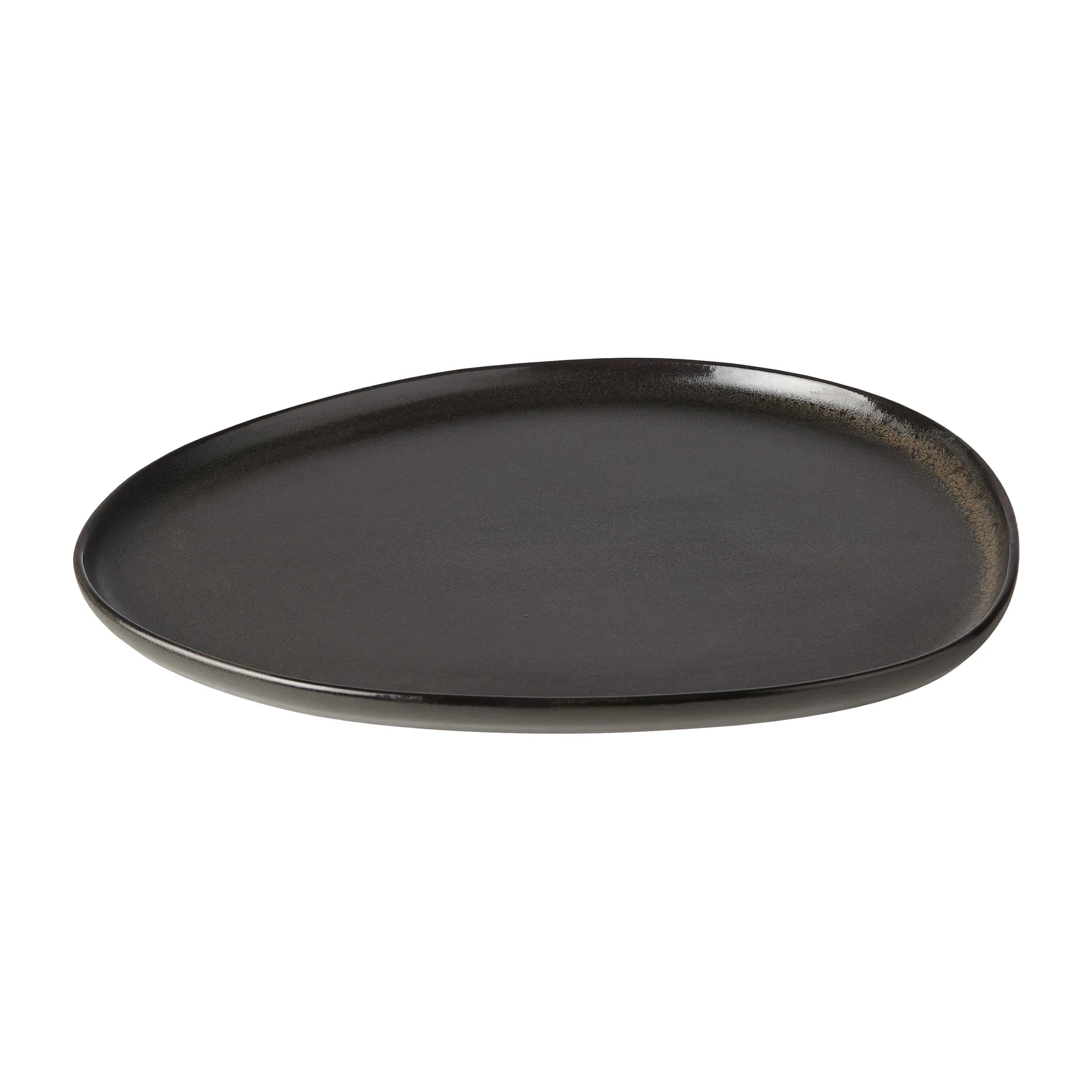 Assiette Raw Organic 29x25 cm, Noir titane Aida