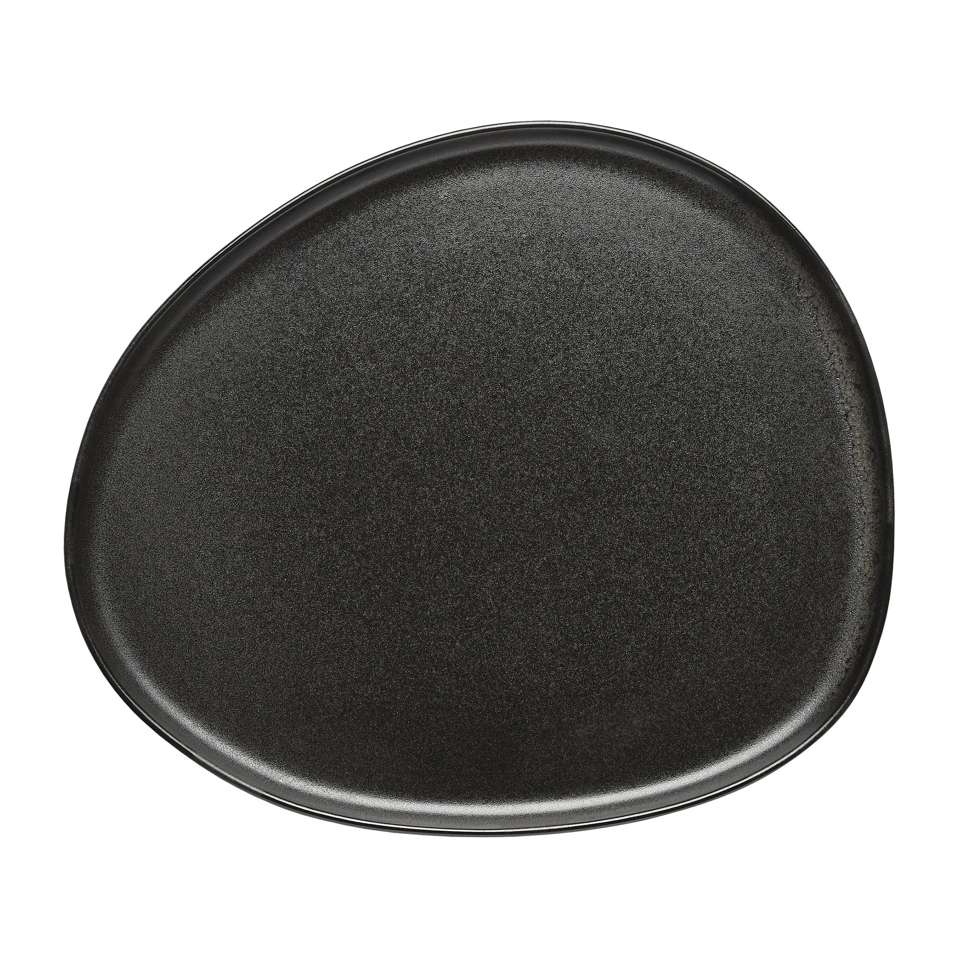 Assiette Raw Organic 29x25 cm, Noir titane Aida
