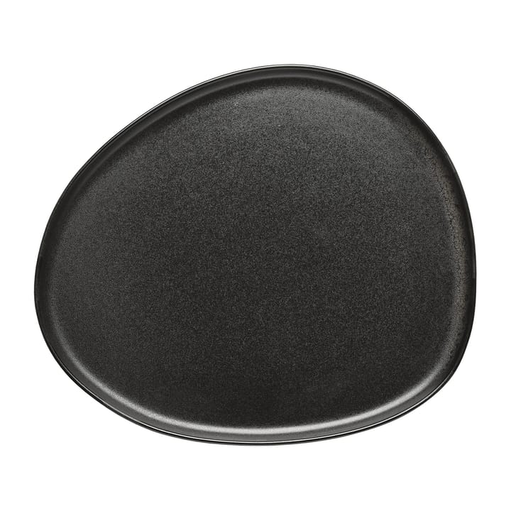 Assiette Raw Organic 29x25 cm - Noir titane - Aida