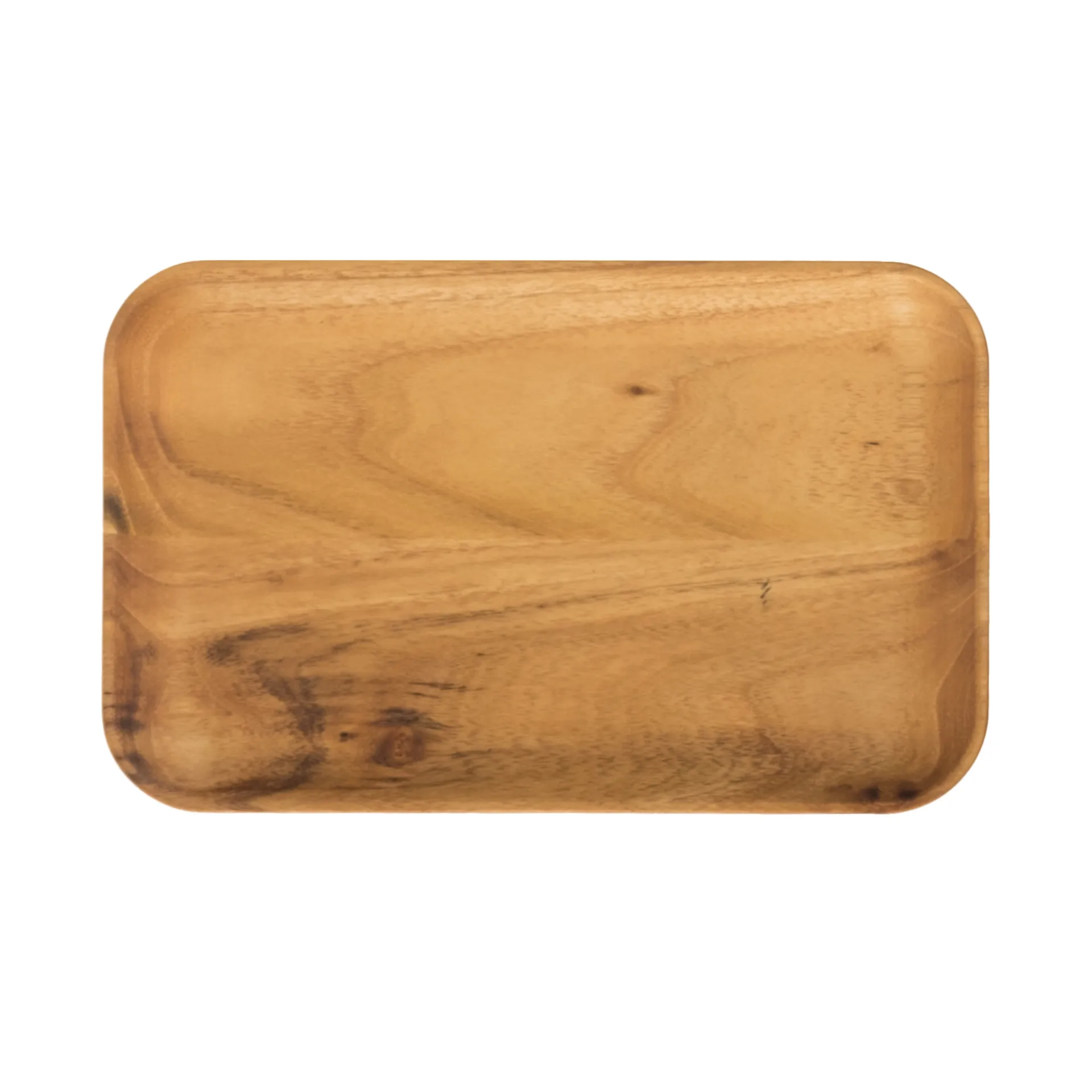 Assiette Raw rectangulaire 23,7x14,9 cm, Bois Aida