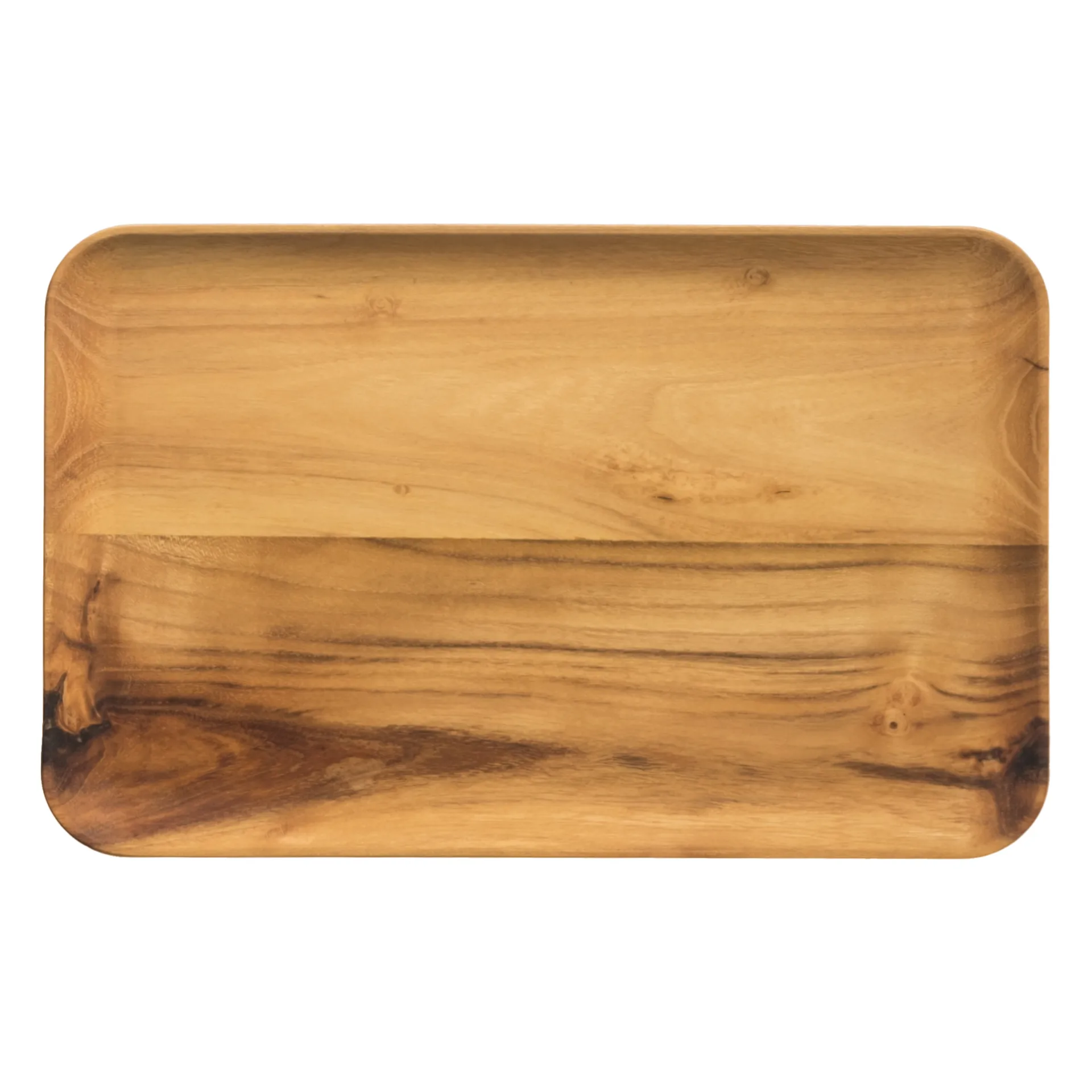 Assiette Raw rectangulaire 31,7x20,2 cm, Bois Aida
