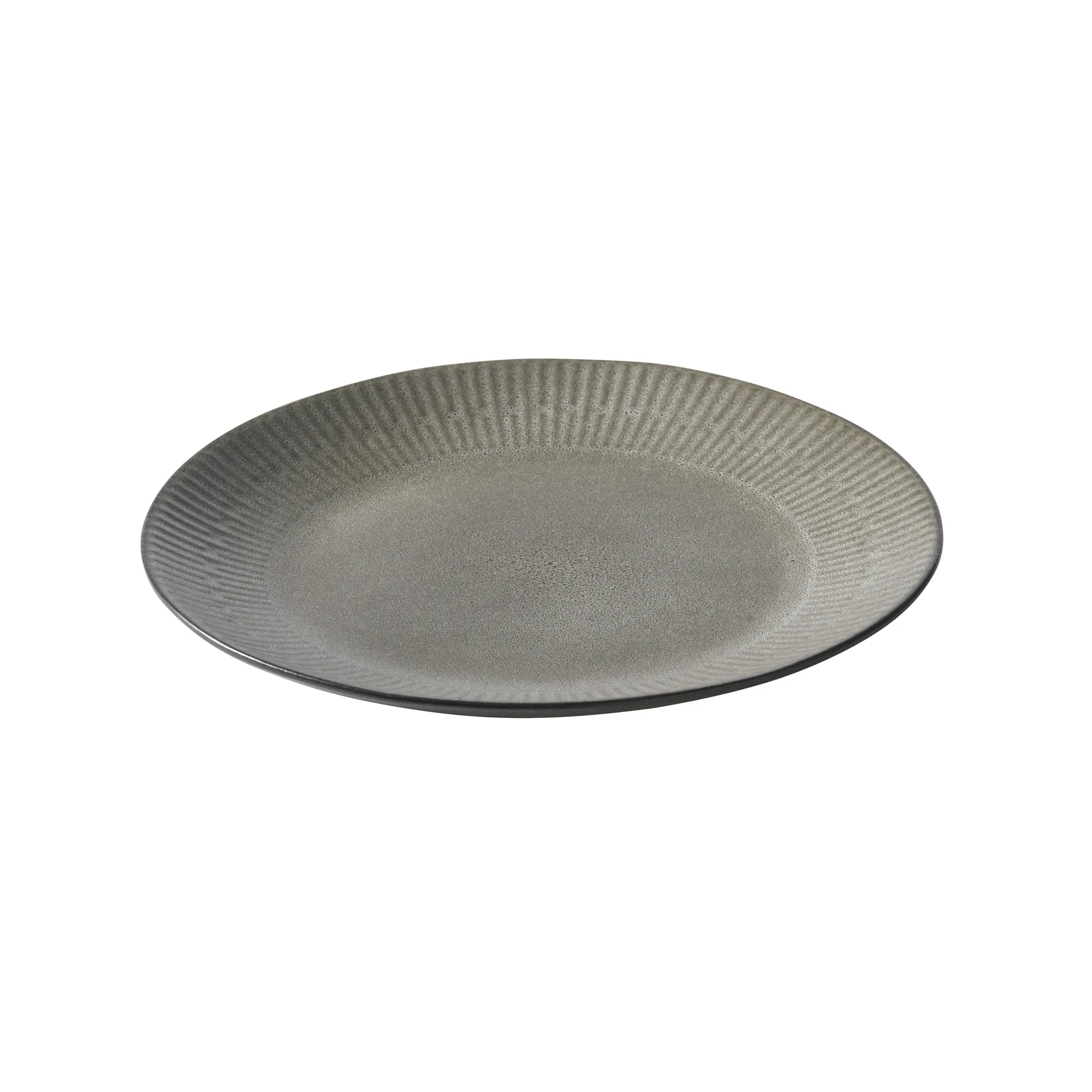 Assiette Relief 22 cm, Gris Aida