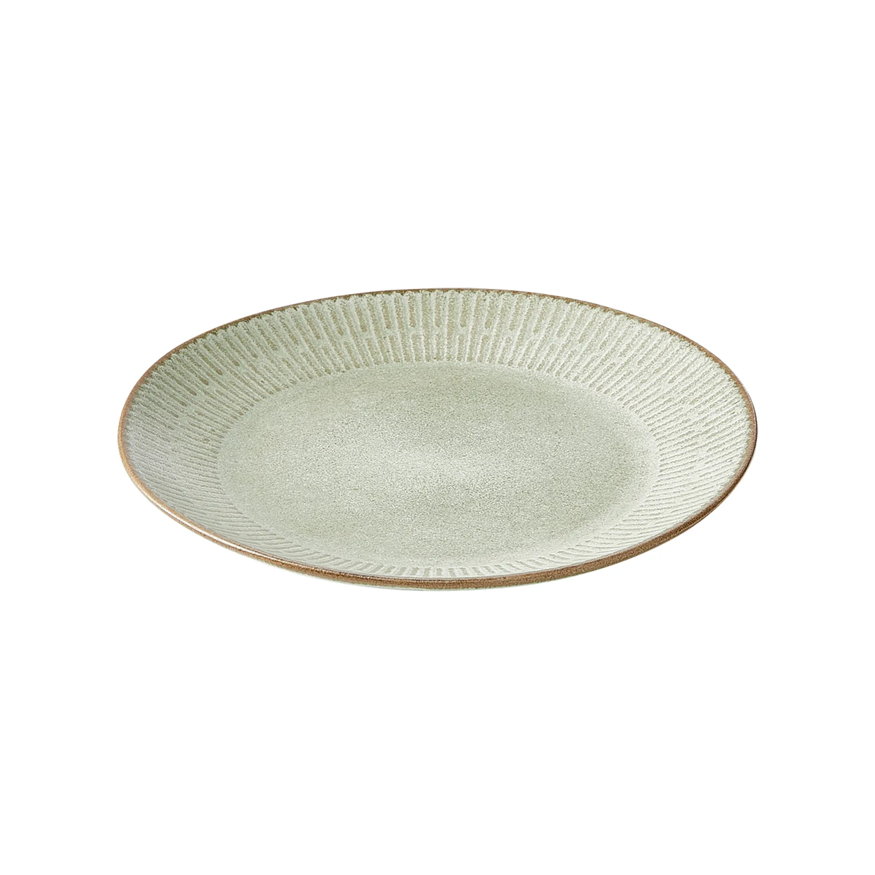 Assiette Relief 22 cm, Vert Aida