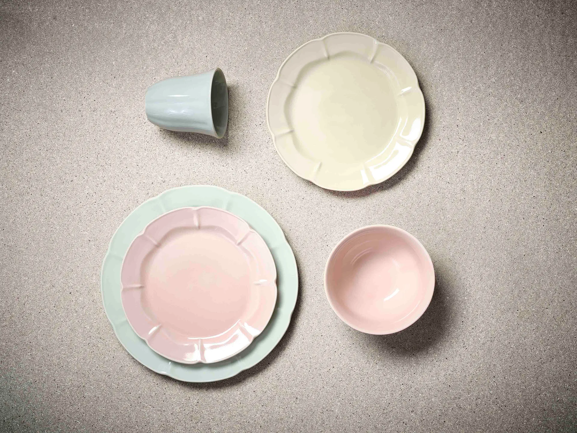 Assiette Søholm Solvej 26,5 cm, Minty green Aida