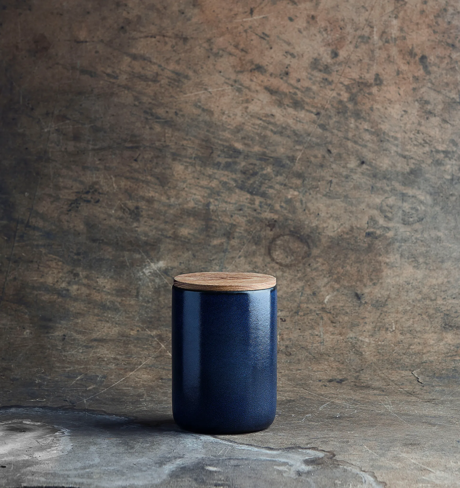 Bocal de rangement avec couvercle Raw 15 cm, Midnight blue Aida