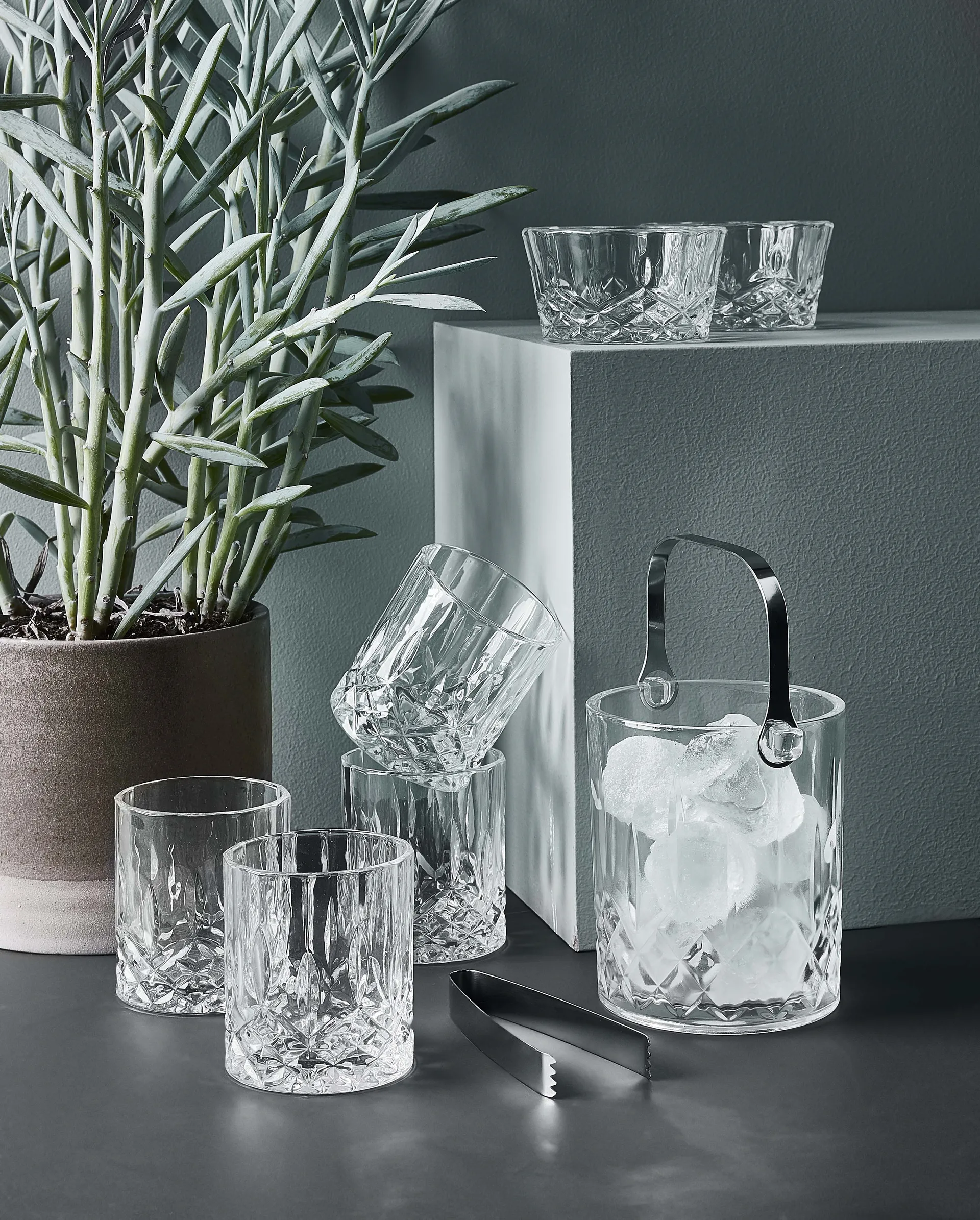 Bol Harvey Ø11,5 cm Lot de 4, Transparent Aida