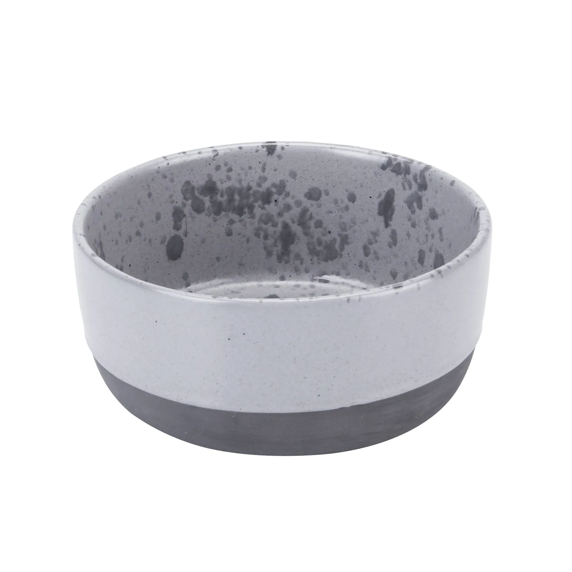 Bol Raw Ø13,5 cm, gris à pois Aida