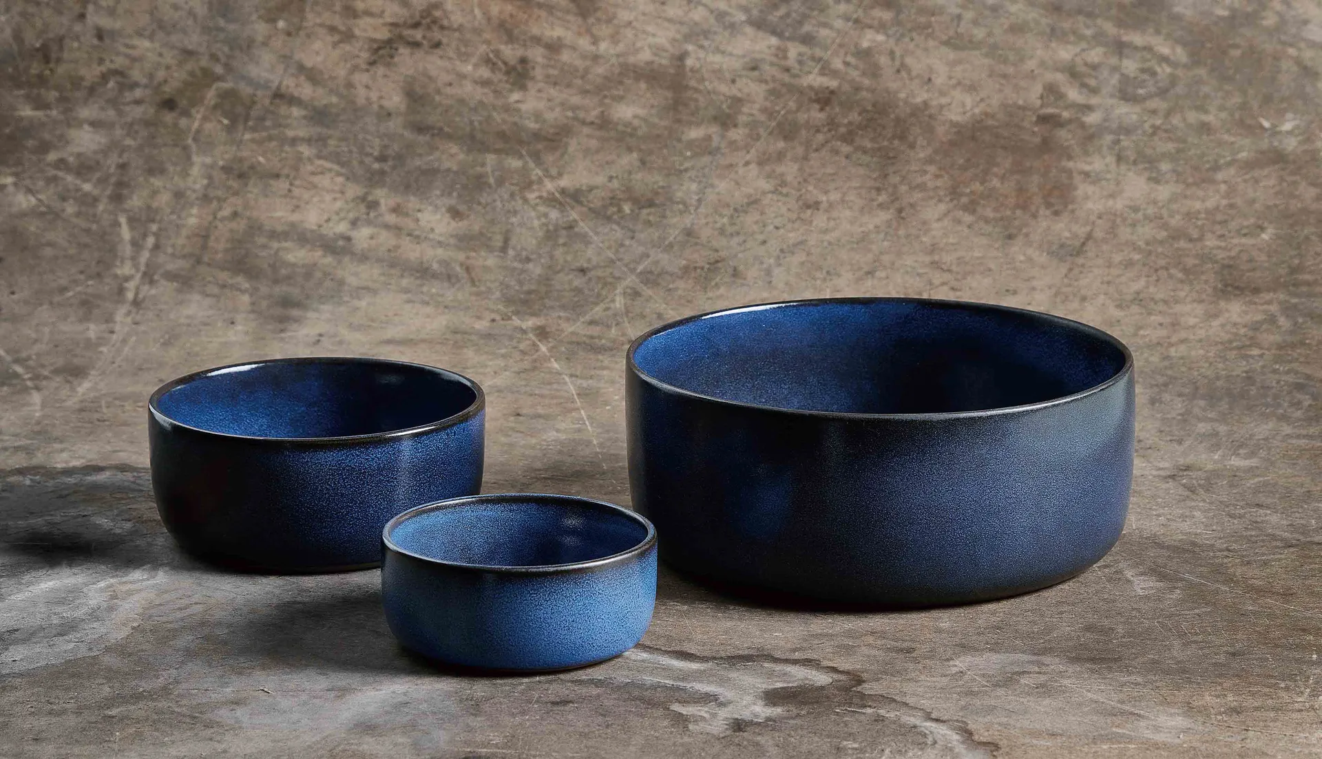 Bol Raw 3 Pièces, Midnight blue Aida