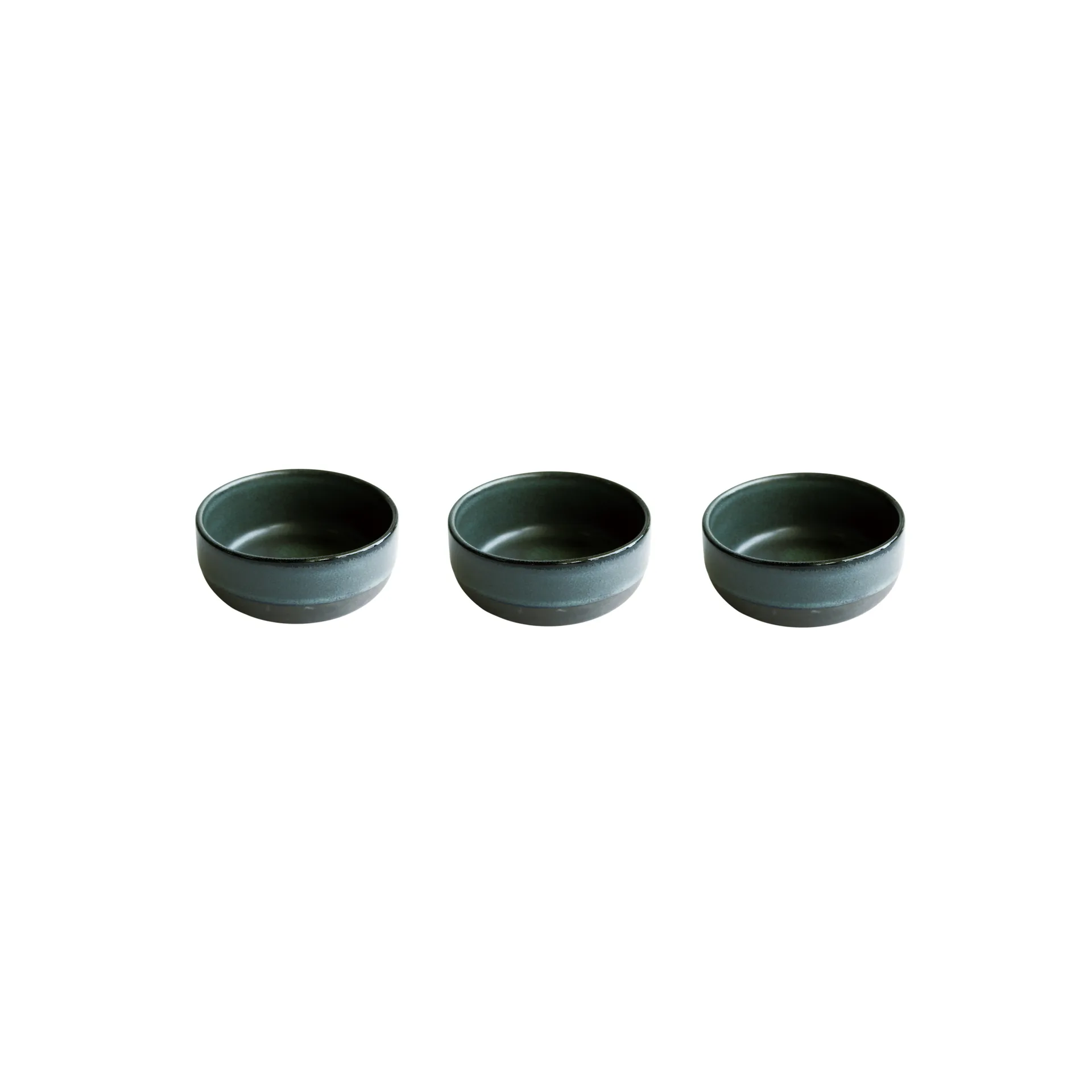 Bol Raw mini Ø7,5 cm Lot de 3, Northern green Aida