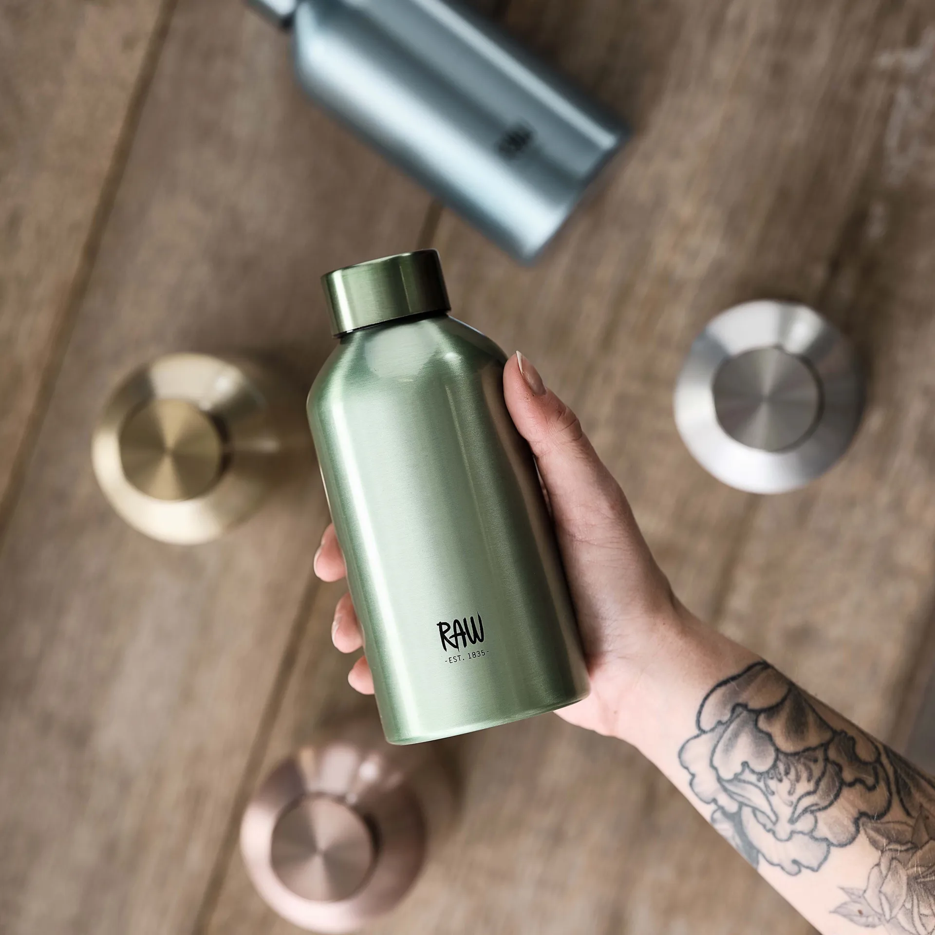 Bouteille en aluminium Raw To Go 0,5 L, Copper Aida