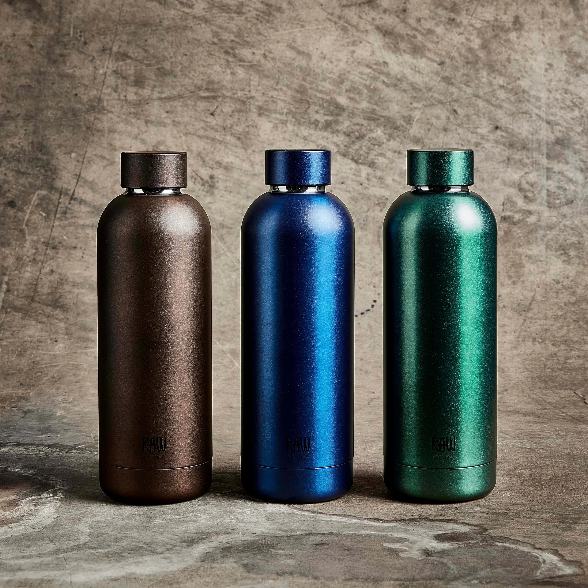 Bouteille thermos Raw 0,5 l, Bleu mat Aida