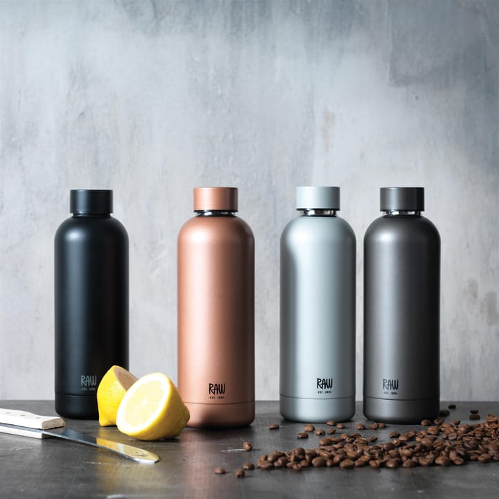 Bouteille thermos Raw 0,5 l, Noir mat Aida
