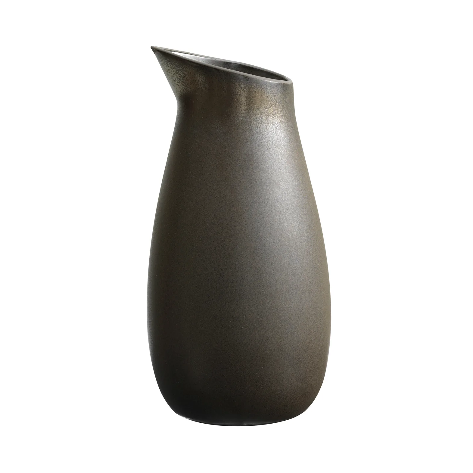 Carafe pour eau Raw grès non émaillé 1,2 l, Metallic brown Aida