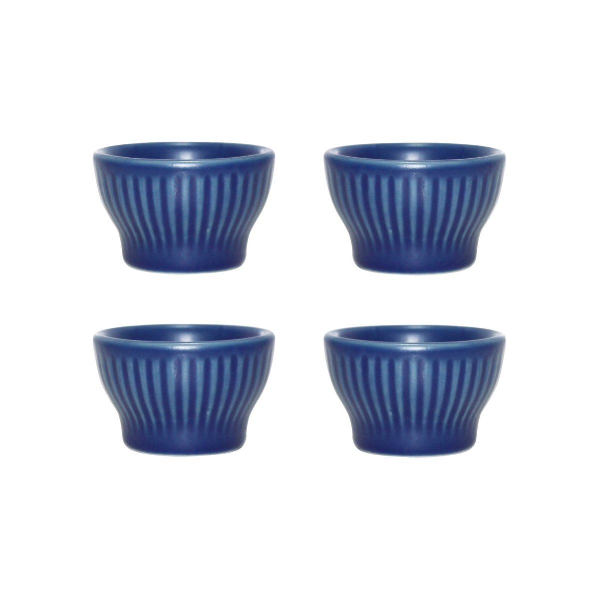 aida coquetier groovy lot de 4 blue stoneware