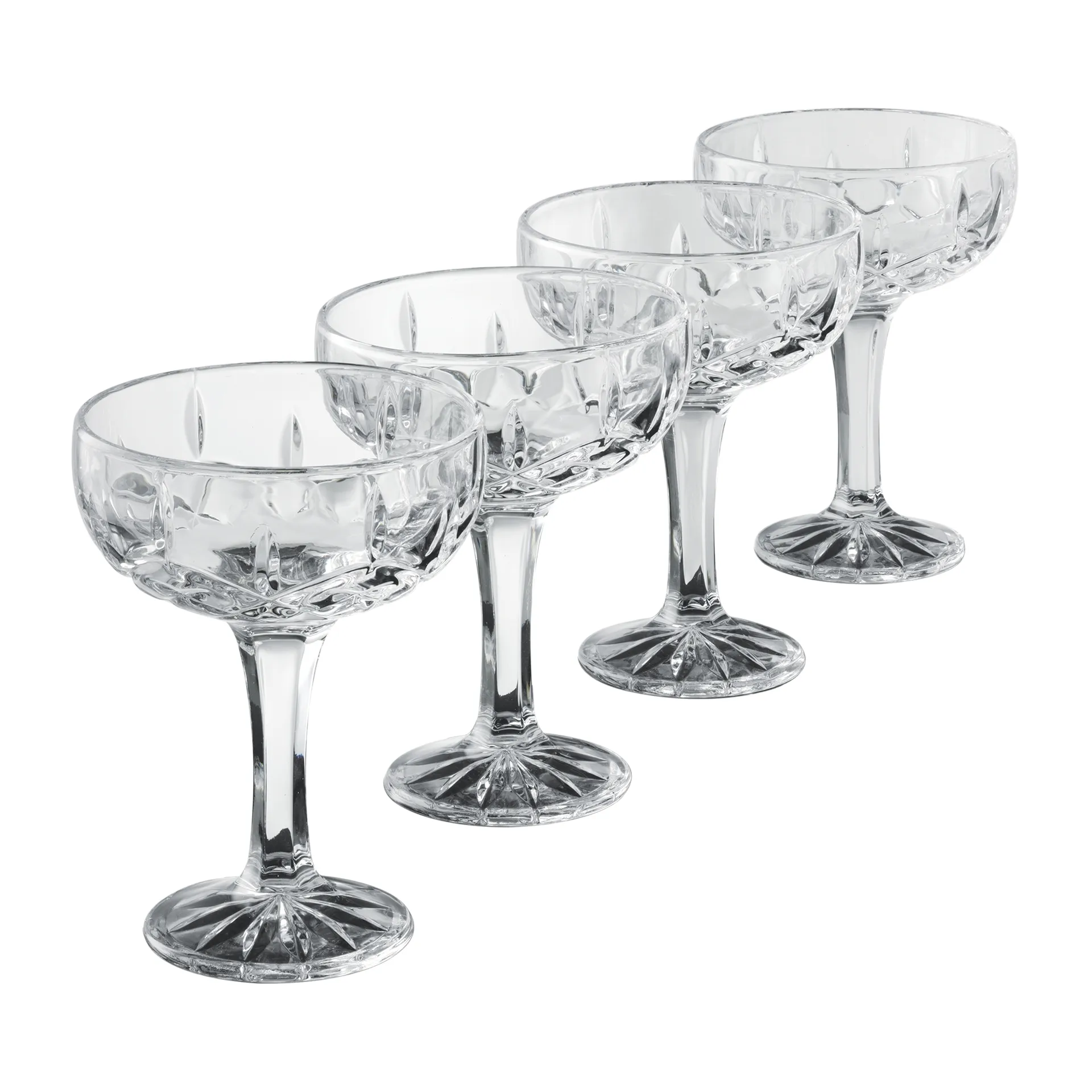 Coupe à champagne Harvey 25 cl Lot de 4, Transparent Aida