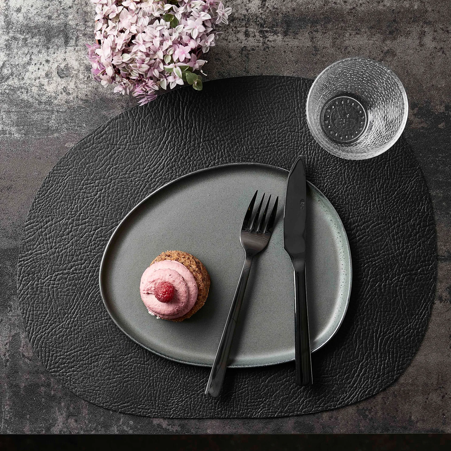 Couteau de table Raw, lot de 4, Noir Aida