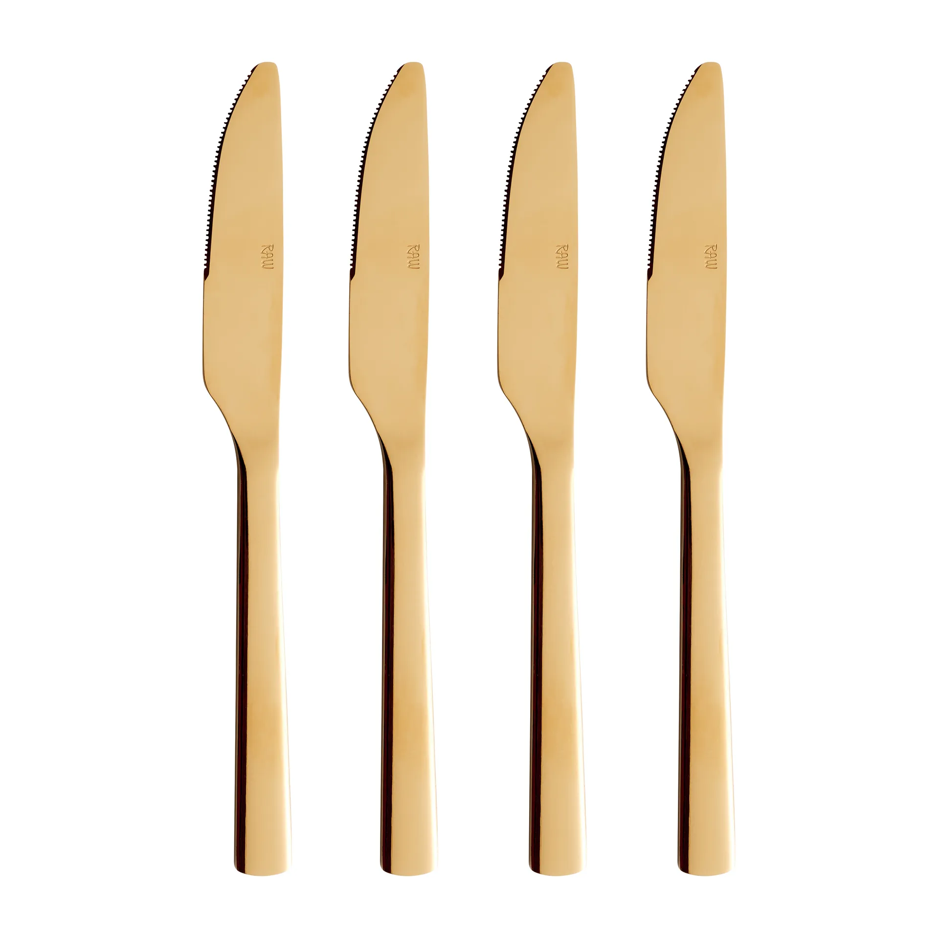 Couteau de table Raw, lot de 4, Or Aida