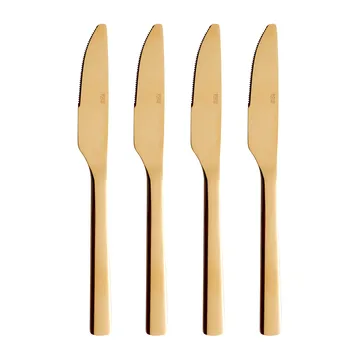 Couteau de table Raw, lot de 4 - Or - Aida