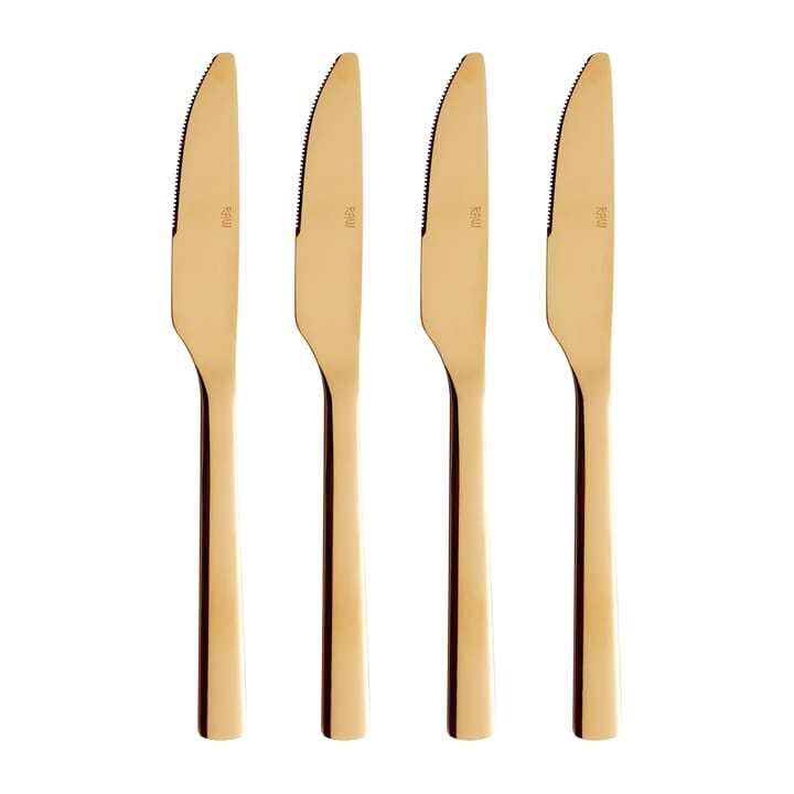 Couteau de table Raw, lot de 4 - Or - Aida