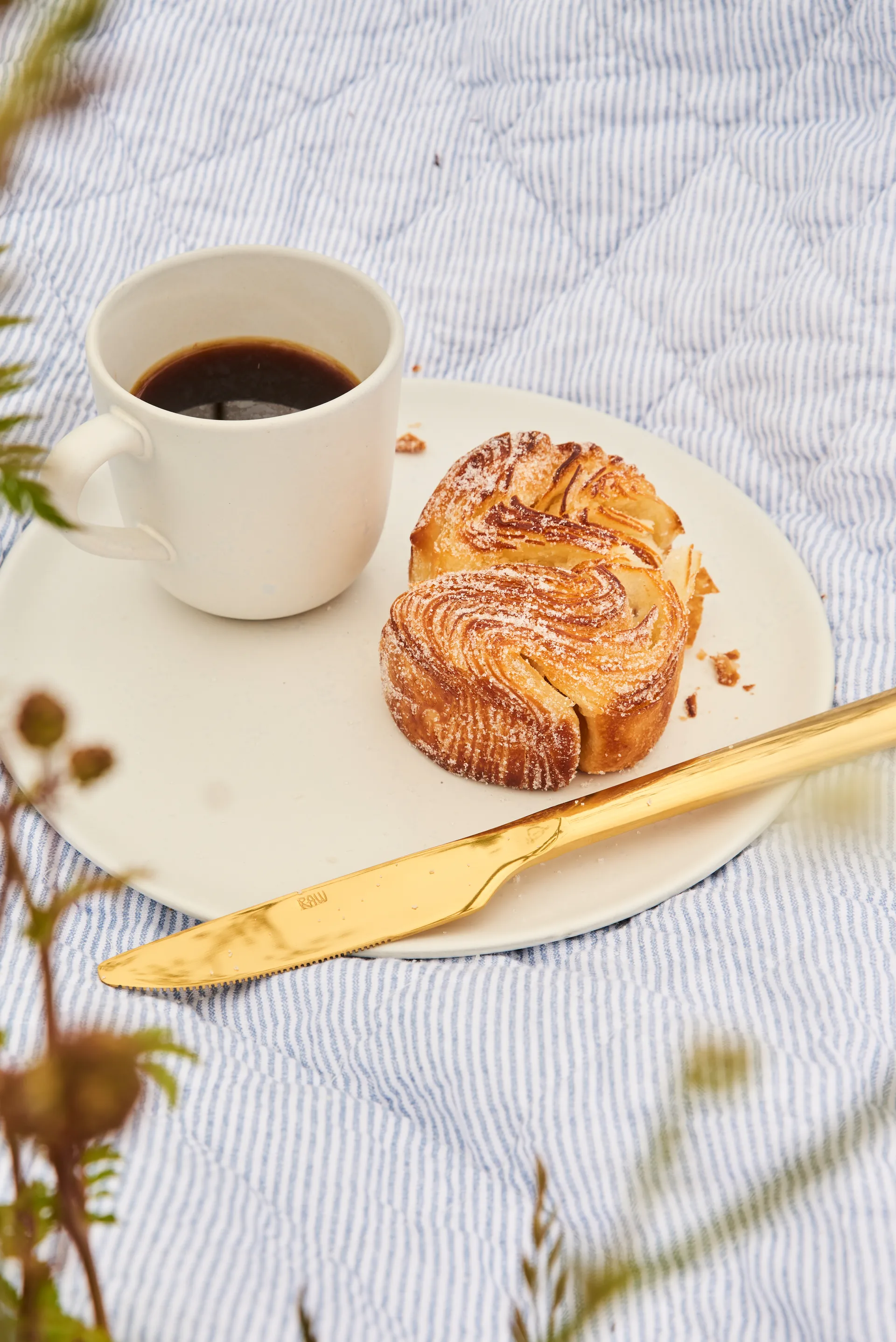 Couteau de table Raw, lot de 4, Or Aida