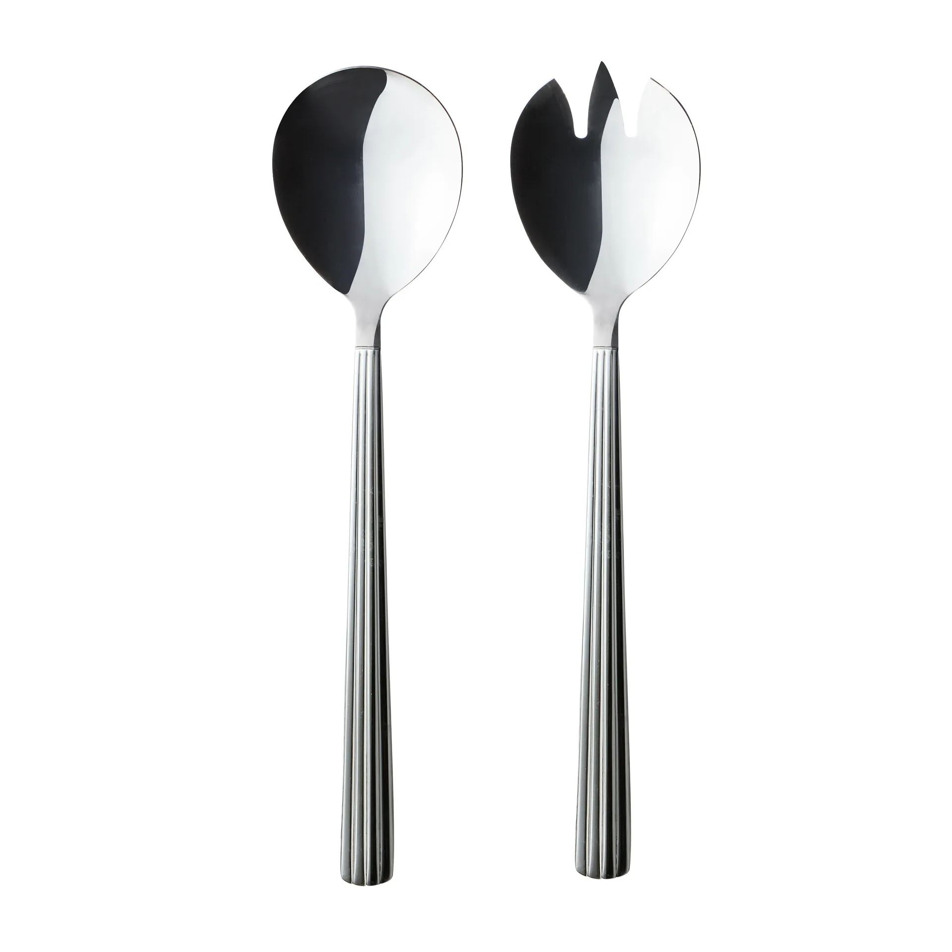 Couverts à salade Groovy 2 Pièces, Acier inoxydable Aida