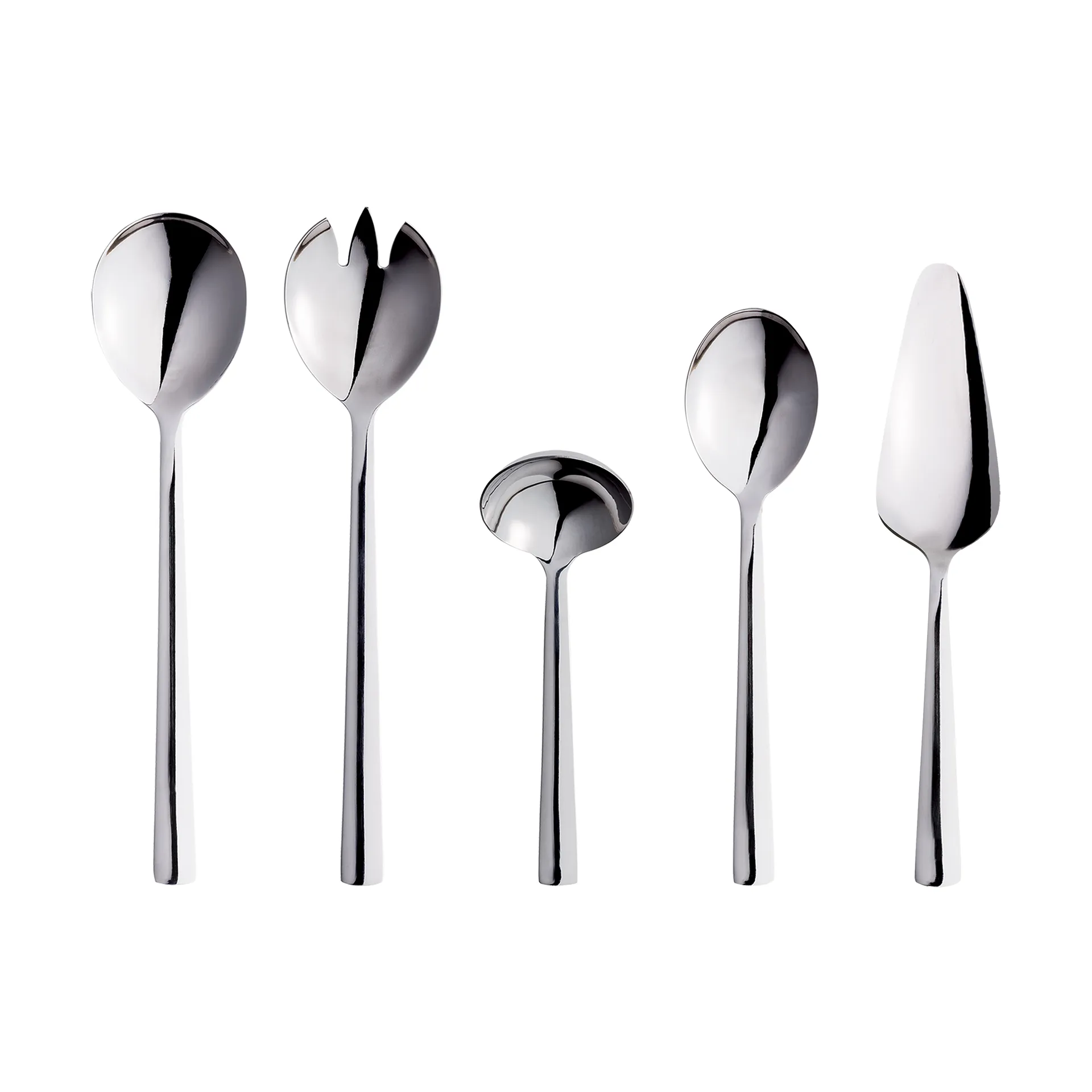 Couverts de service Raw 5 pièces, Argent Aida