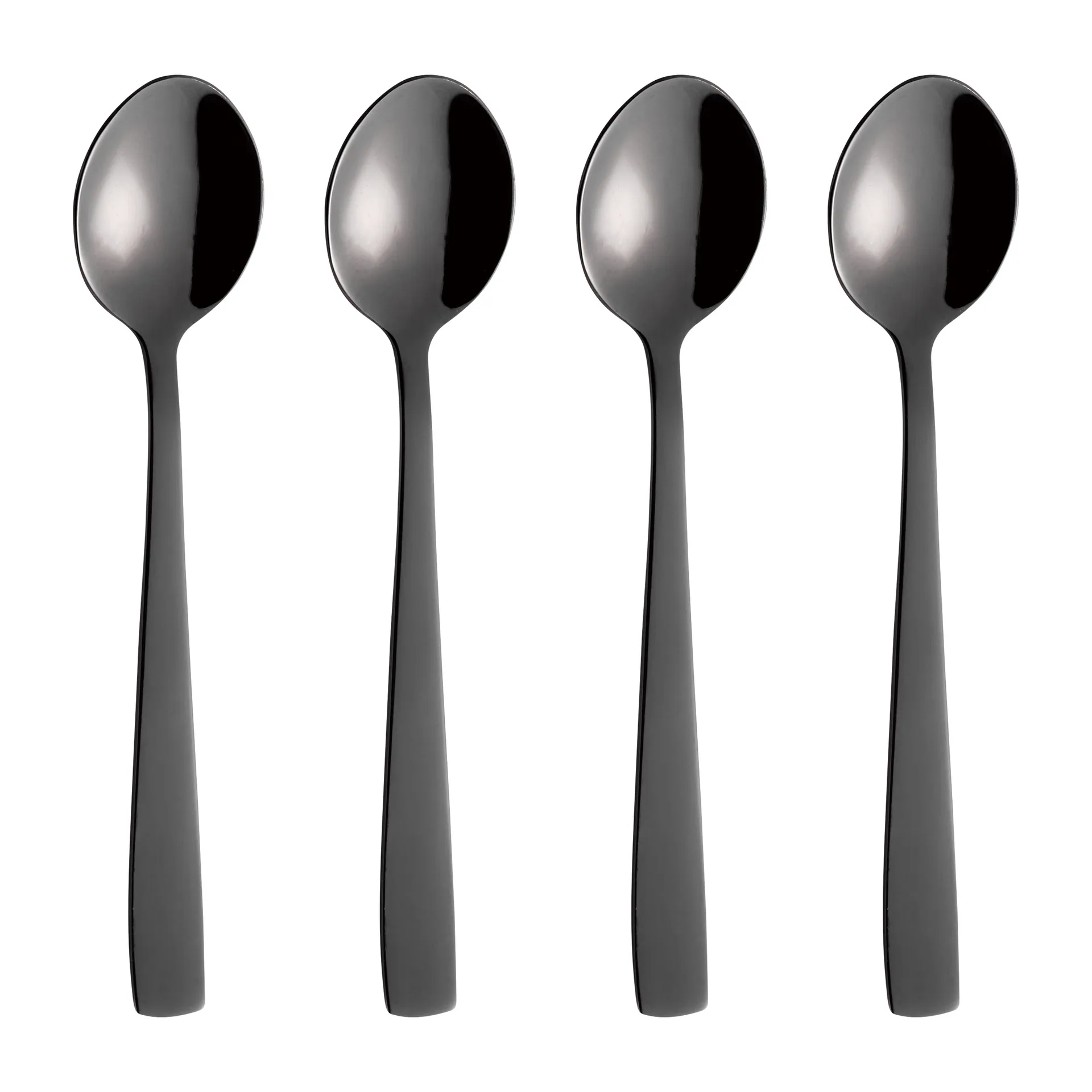Cuillère à café Raw, lot de 4, Noir Aida