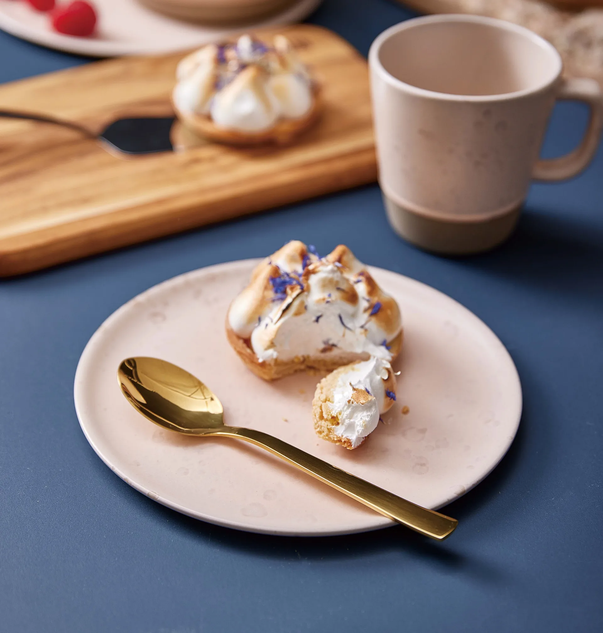 Cuillère à dessert Raw, lot de 4, Or Aida