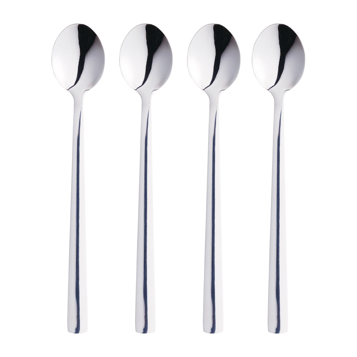 Aida Cuillère à latte Raw Lot de 4 Acier inoxydable poli brillant
