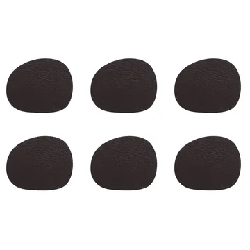 Dessous de verre Raw cuir lot de 6 - Brown buffalo (marron) - Aida