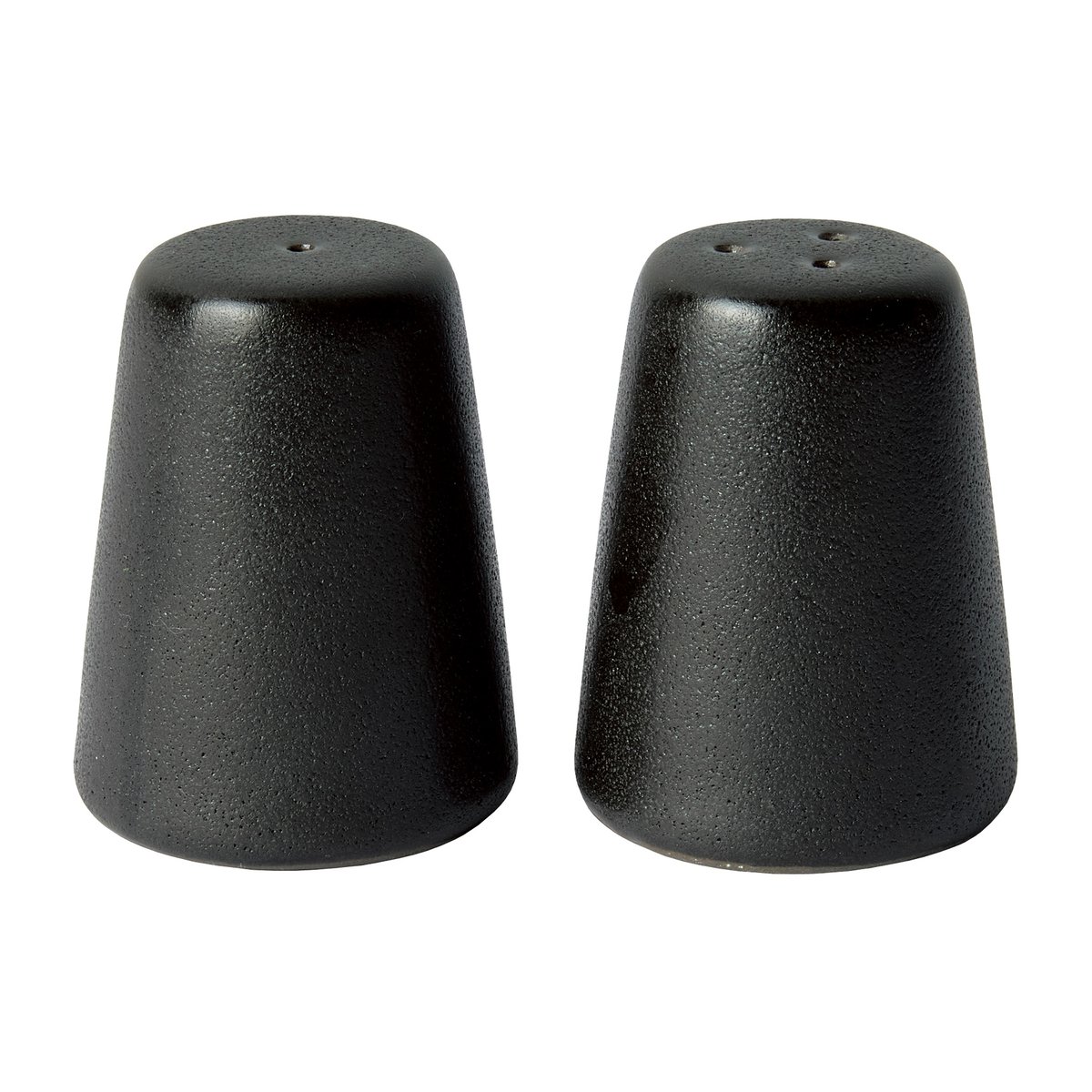 Aida Ensemble sel et poivre Raw Noir titane | Design Scandinave | Salières & poivrières | Noir