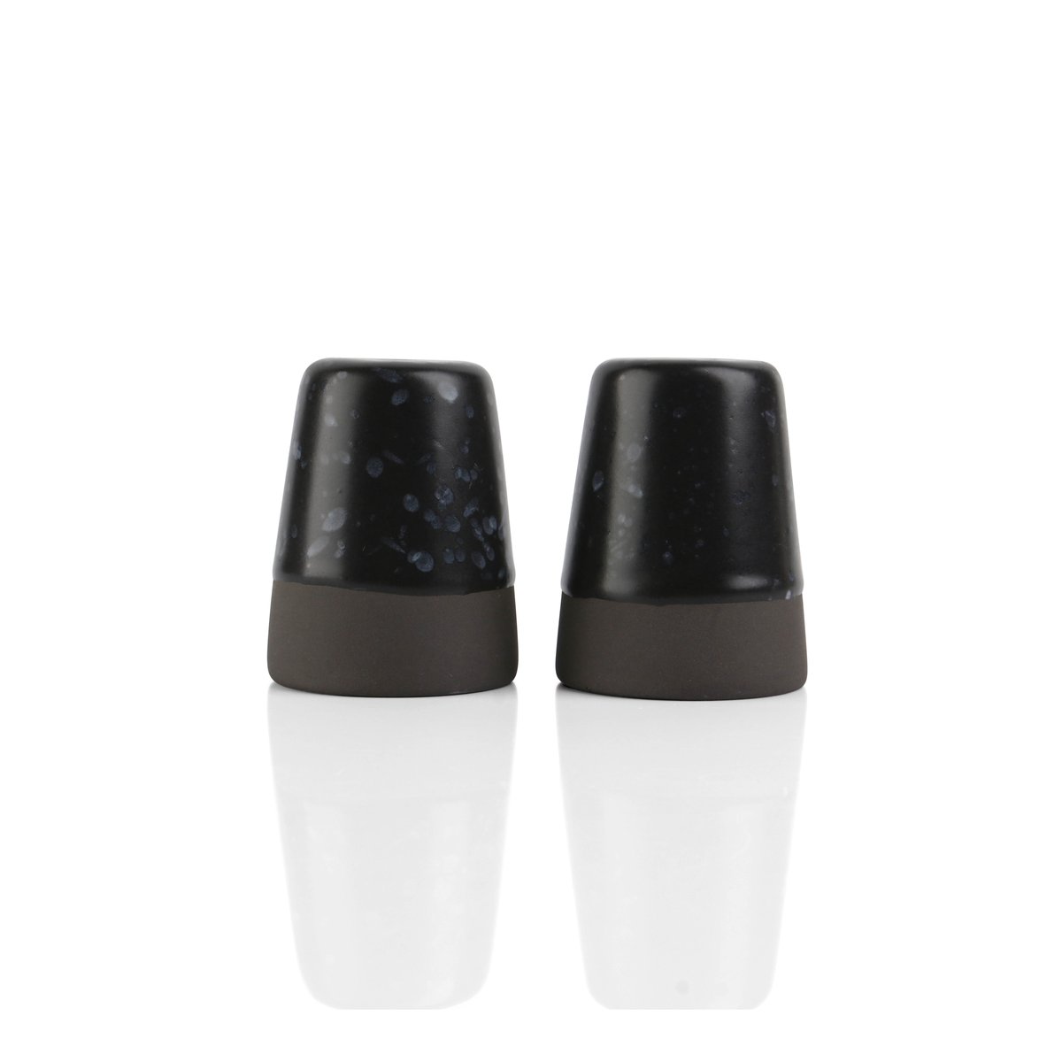 Aida Ensemble sel et poivre Raw noir | Design Scandinave | Salières & poivrières | Noir