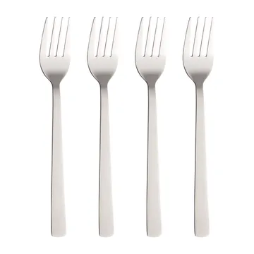 Fourchette Raw, lot de 4 - Acier inoxydable - Aida