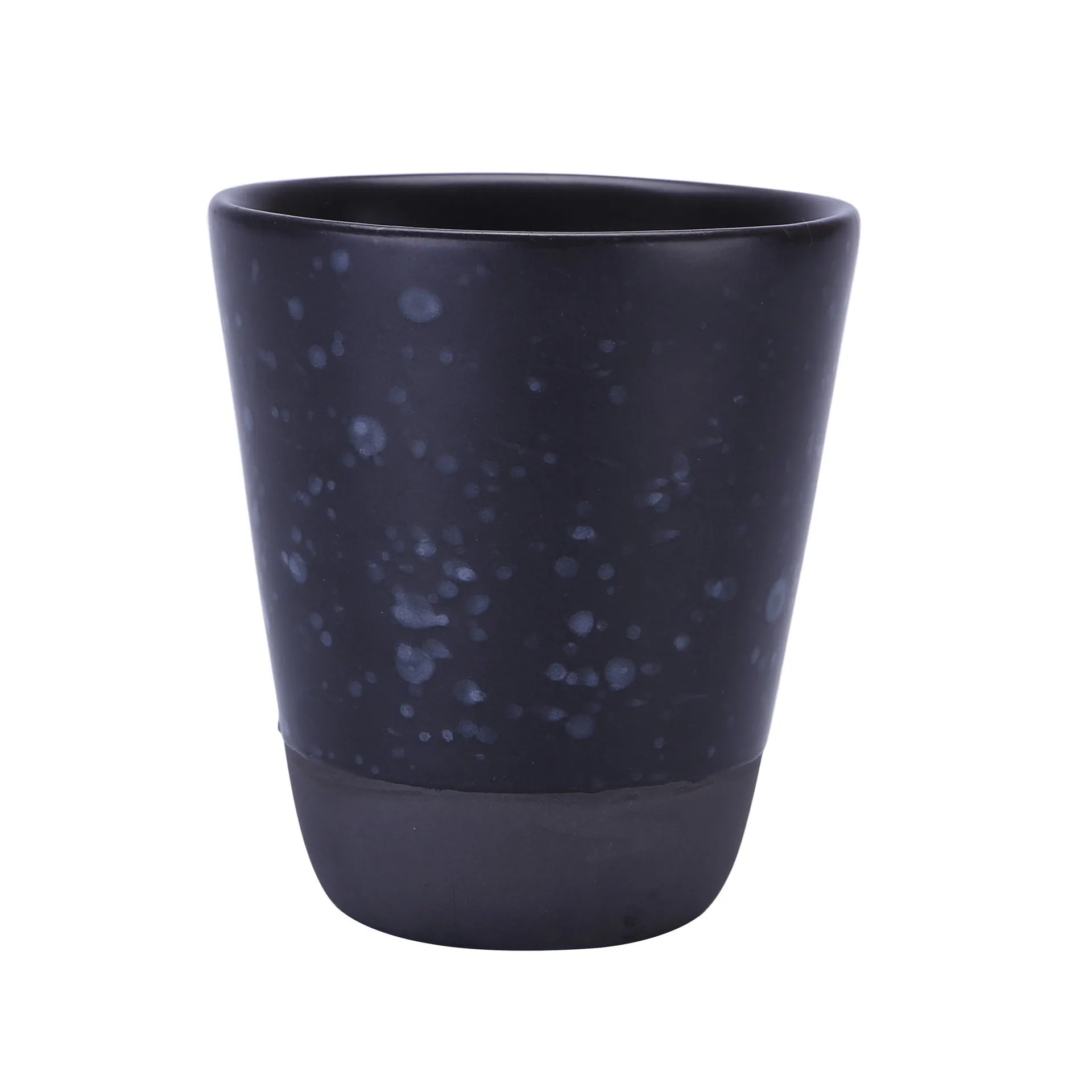 Mug Raw double paroi 25 cl, noir à pois Aida