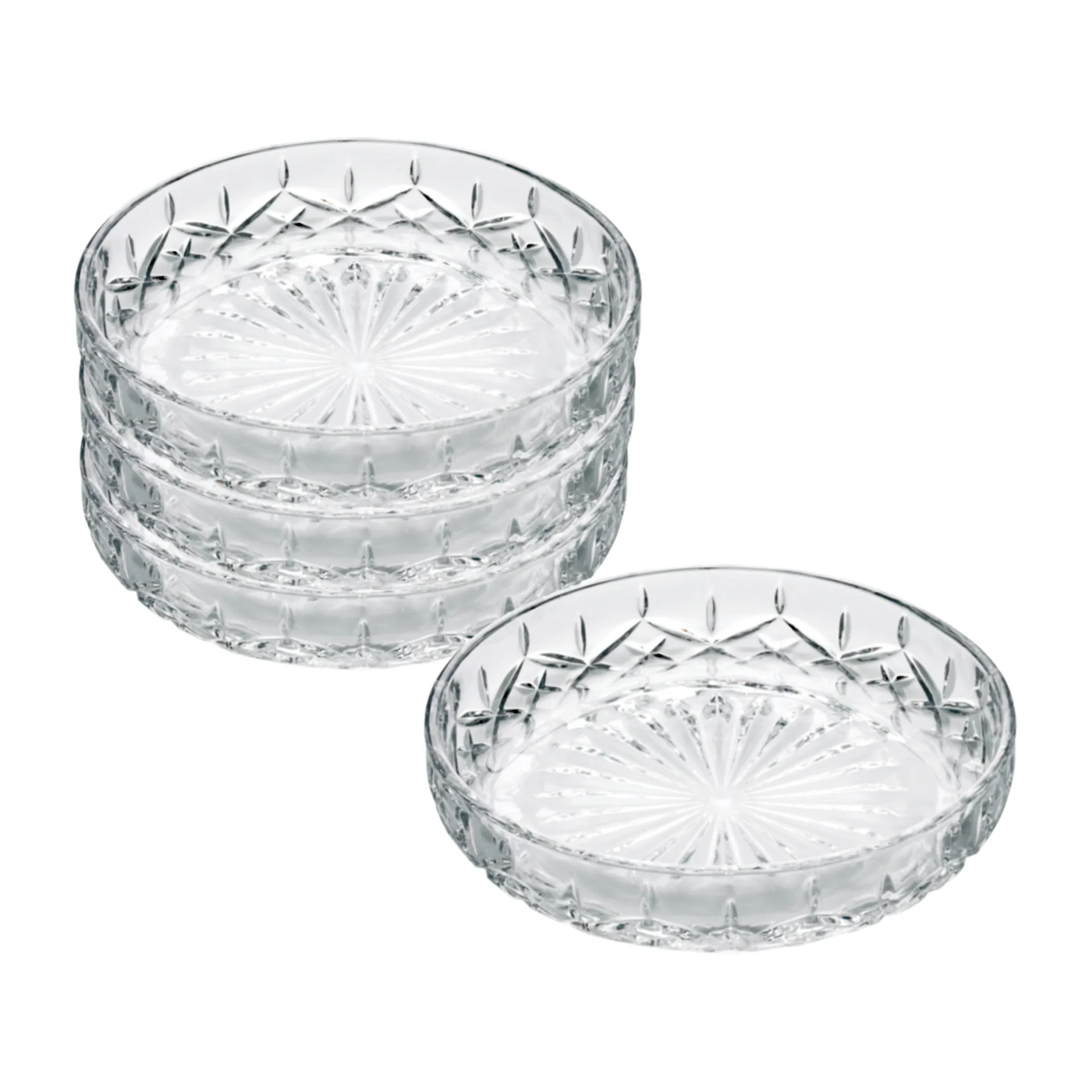 Petite assiette Harvey Ø16 cm Lot de 4, Transparent Aida