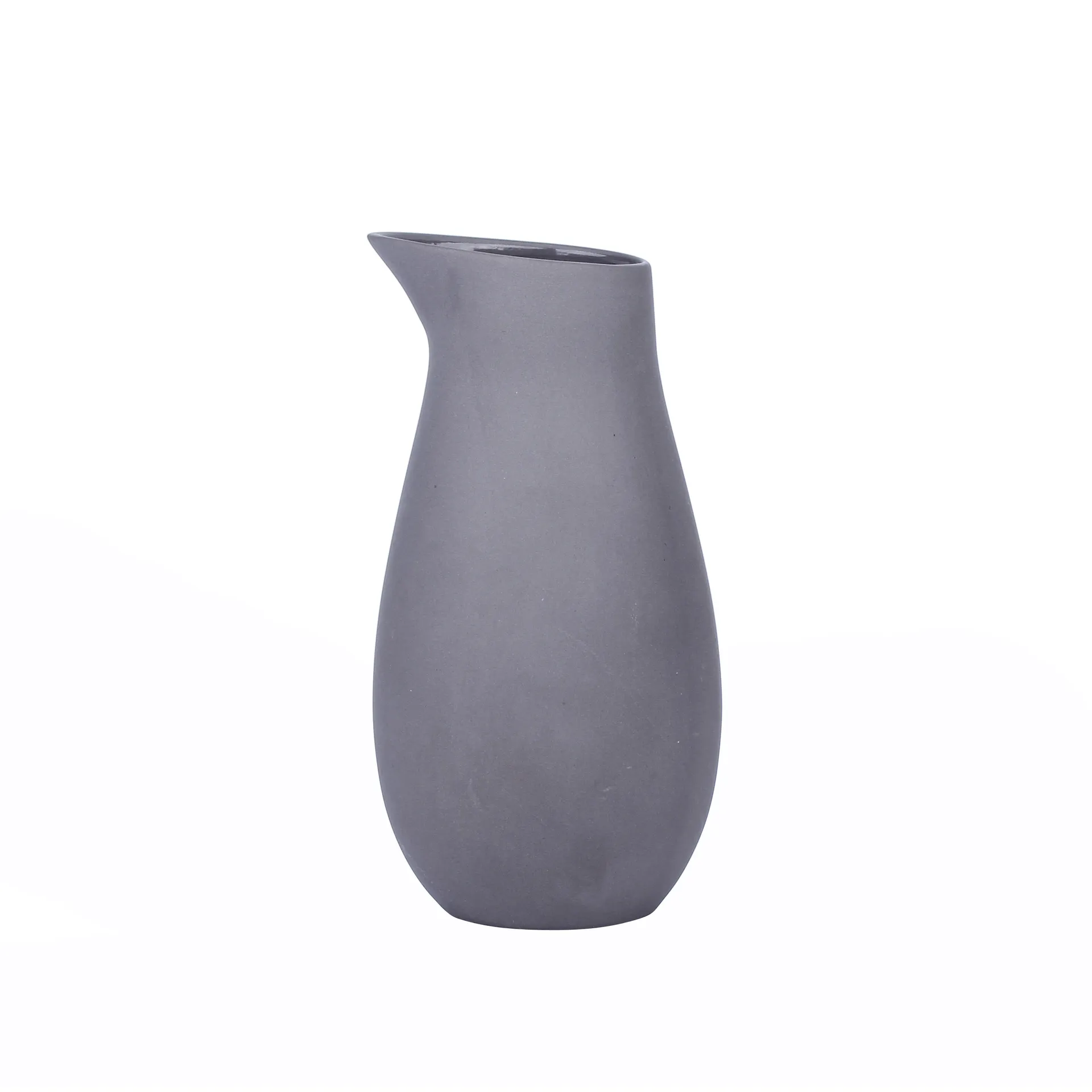 Pichet à lait Raw grès non émaillé 0,4 l, gris Aida