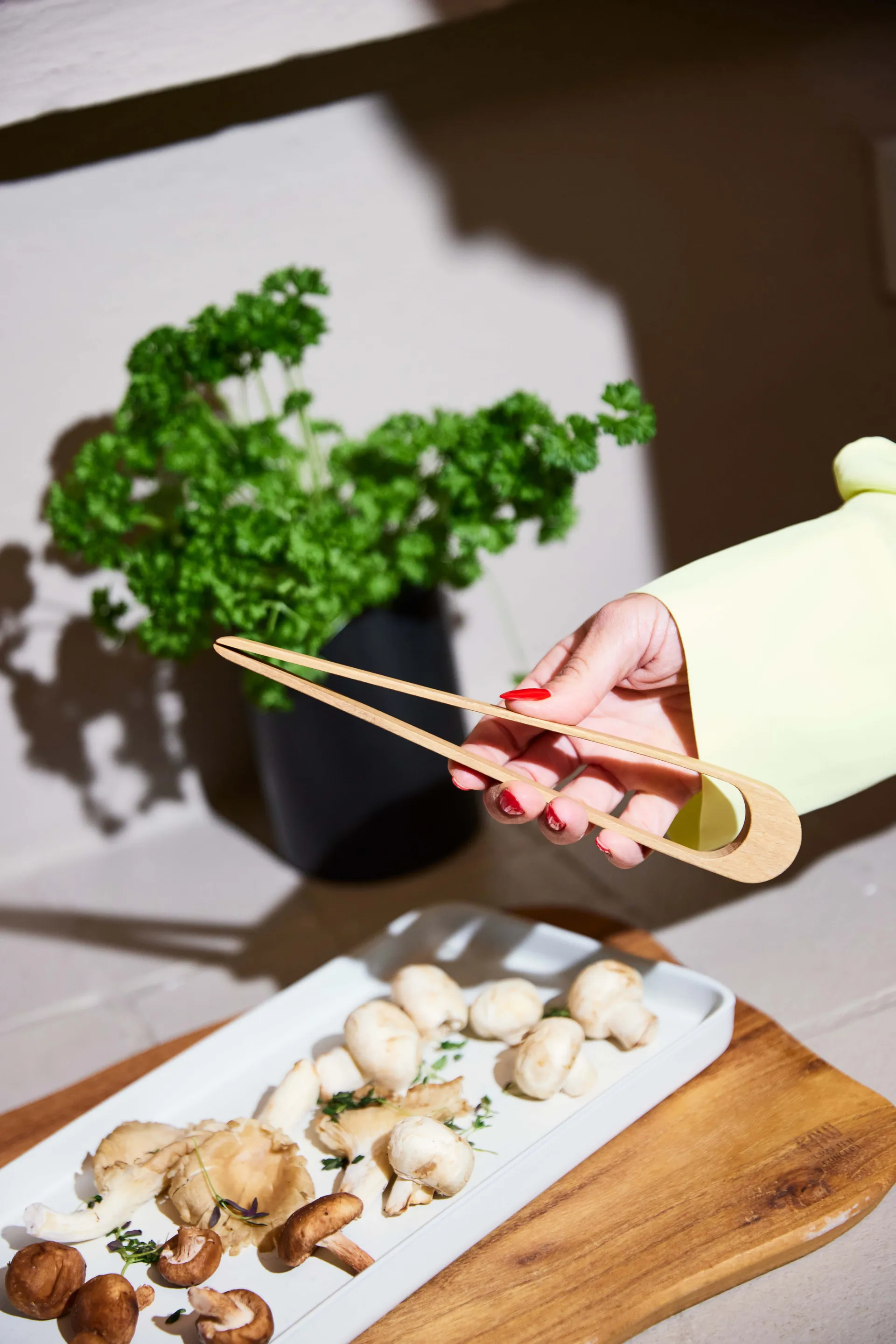 Pince Raw teak 23 cm, Marron Aida