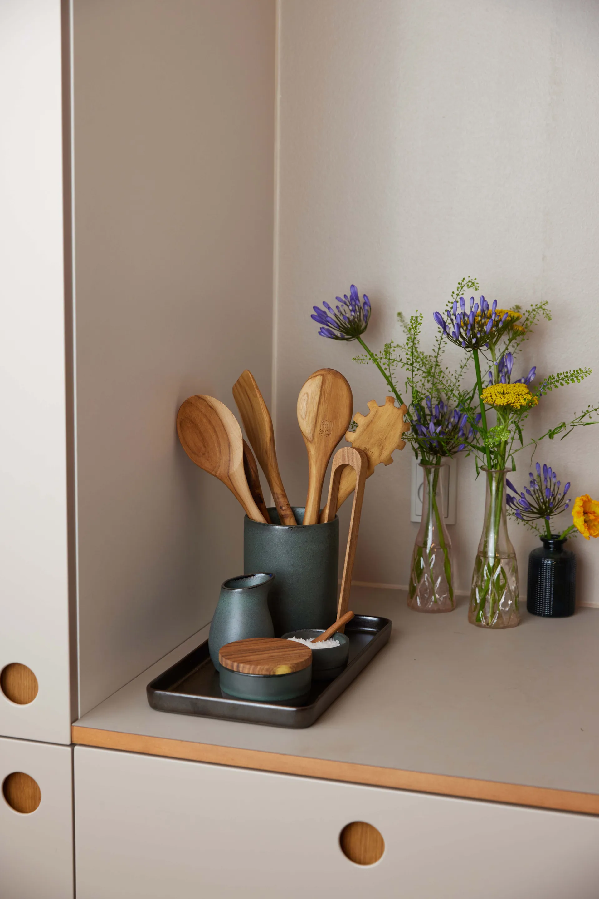 Pince Raw teak 23 cm, Marron Aida