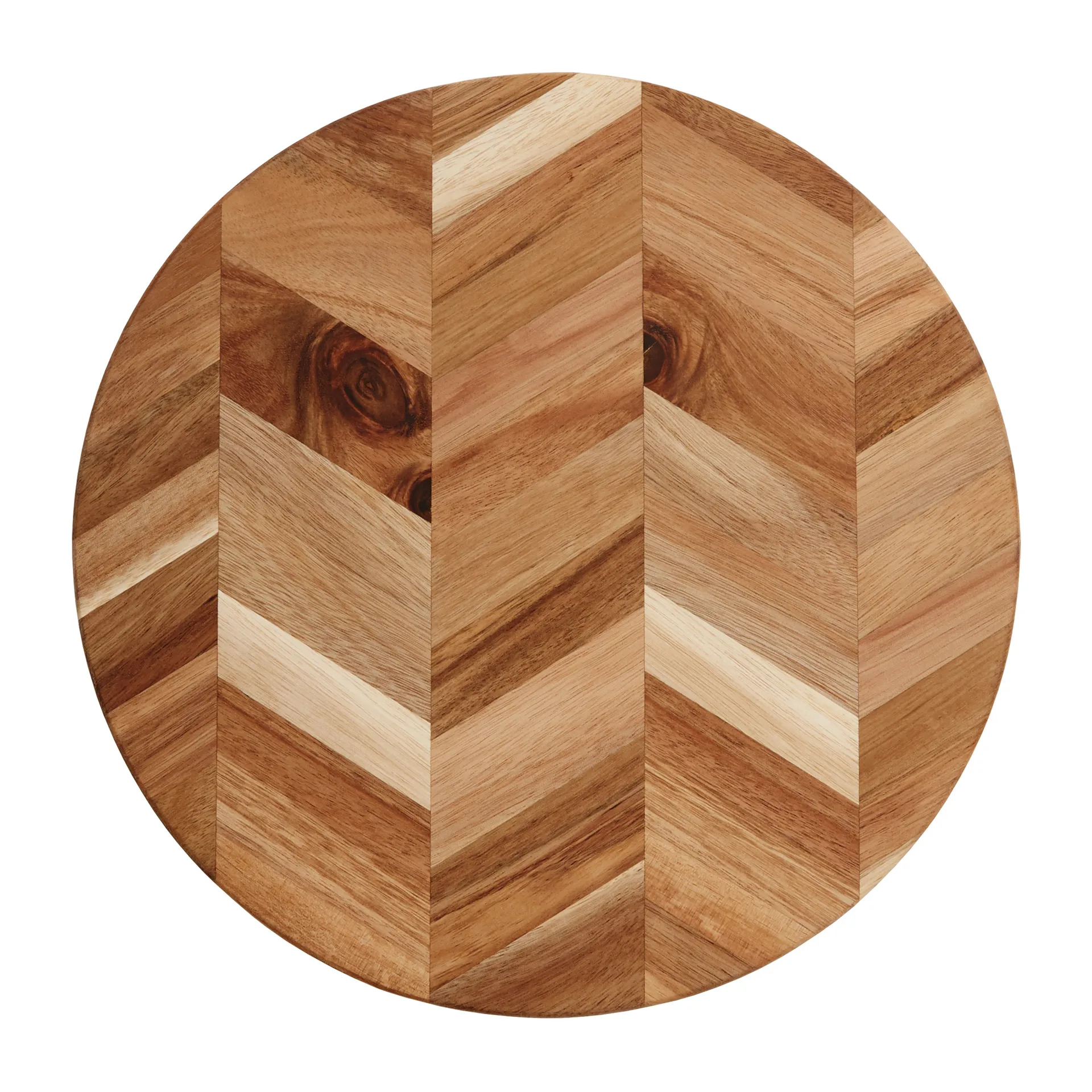 Planche à découper Herring bone Ø30 cm, Acacia Aida