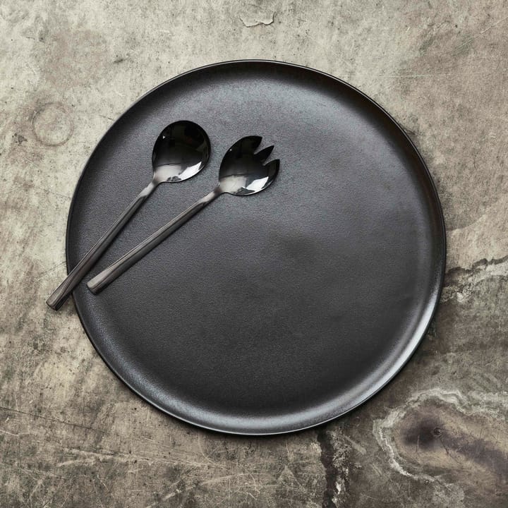 Plat à service Raw Ø 42 cm, Noir titane Aida