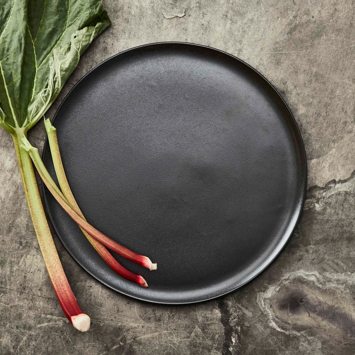 Plat à service Raw Ø 42 cm, Noir titane Aida
