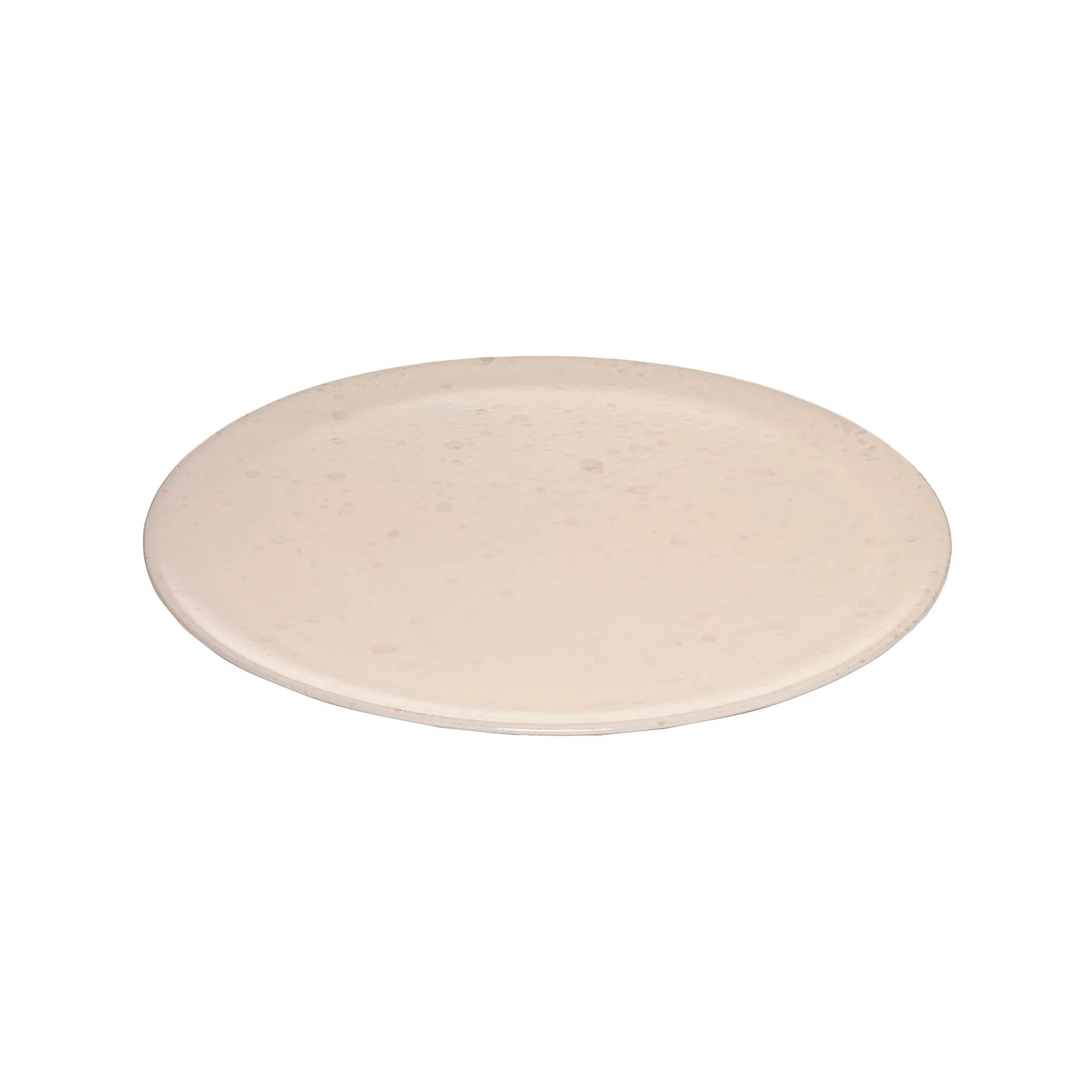 Plat à service Raw Ø 42 cm, nude à pois Aida