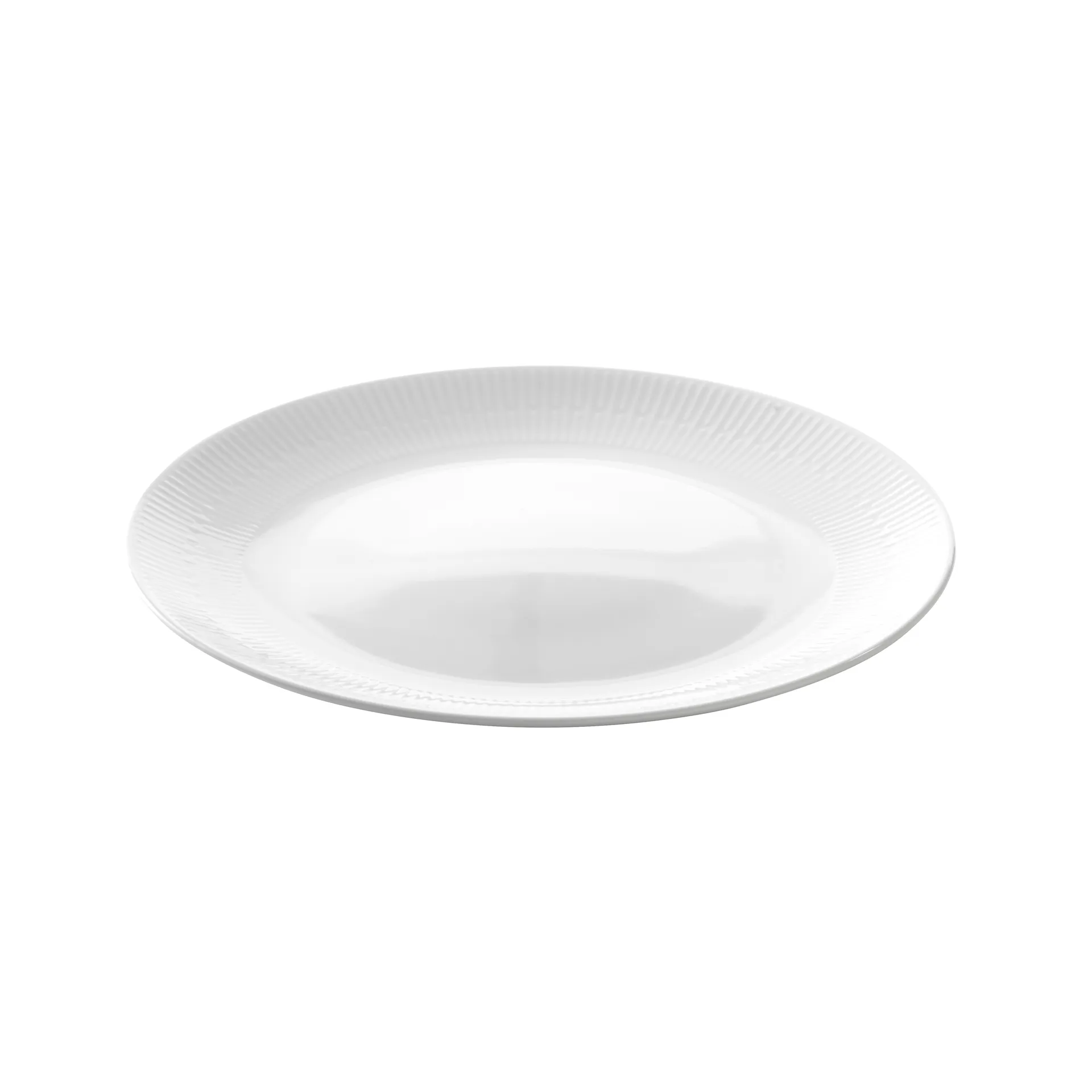 Plat à service Relief Ø33 cm, Blanc Aida