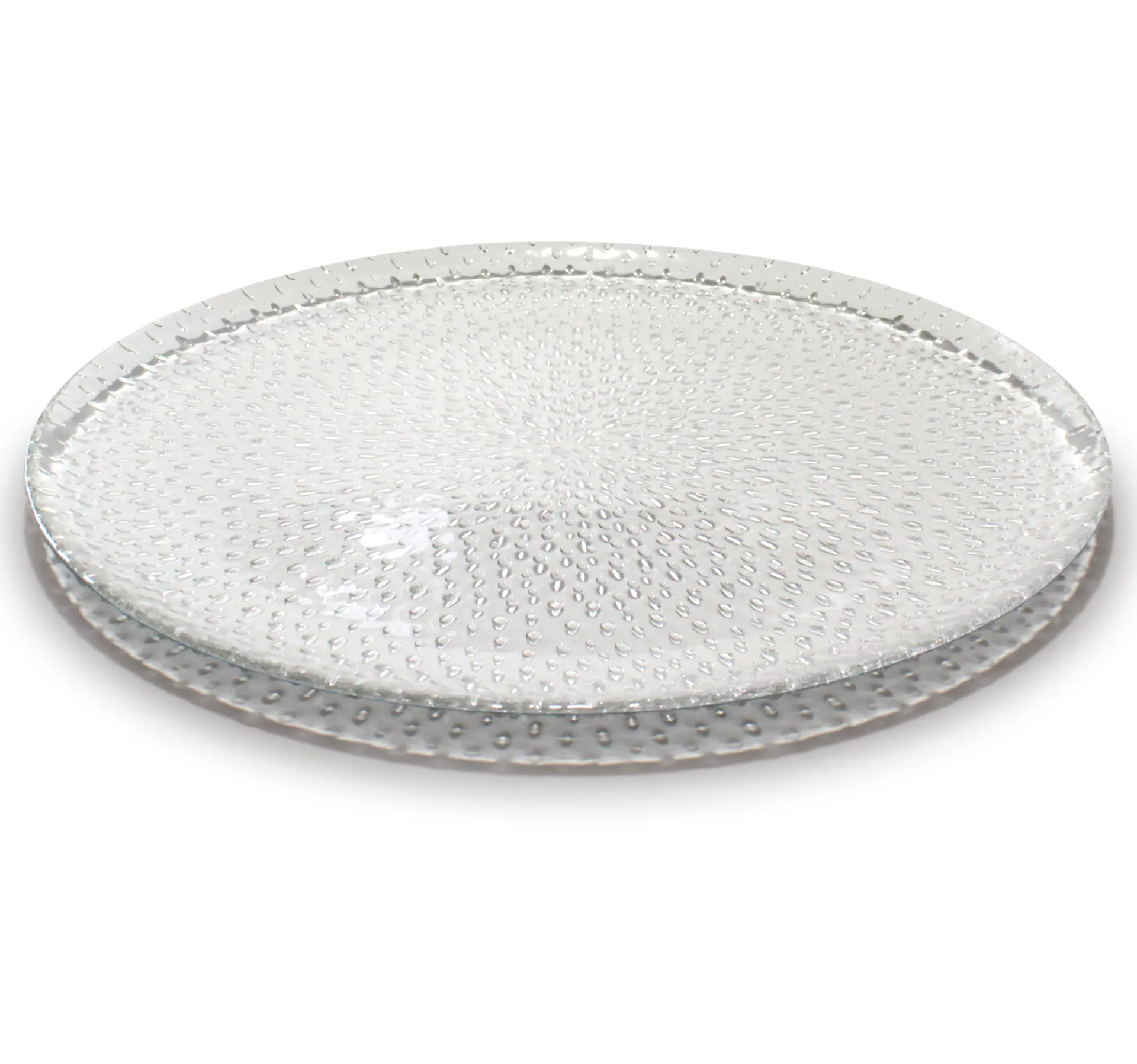 Plat de service Raw verre, Clair Aida