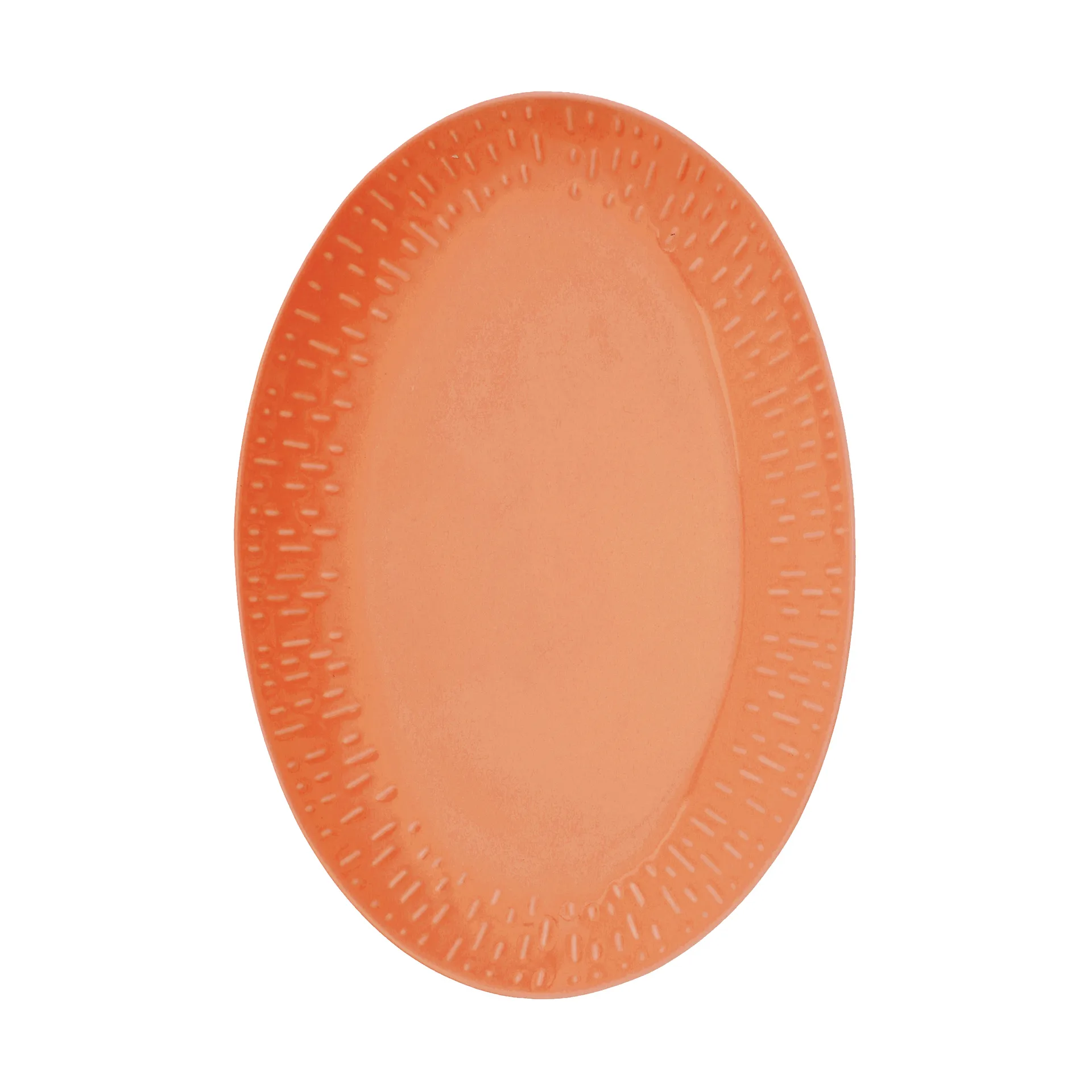 Plat ovale Confetti, Apricot, 25,5x36 cm Aida