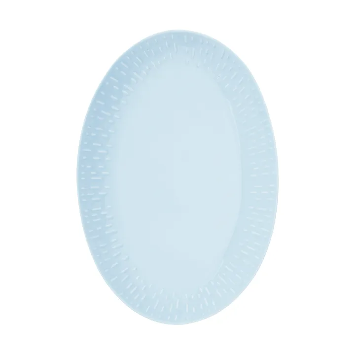 Plat ovale Confetti - Aqua, 25,5x36 cm - Aida