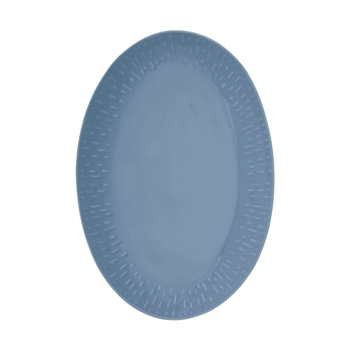 Plat ovale Confetti - Blueberry, 25,5x36 cm - Aida