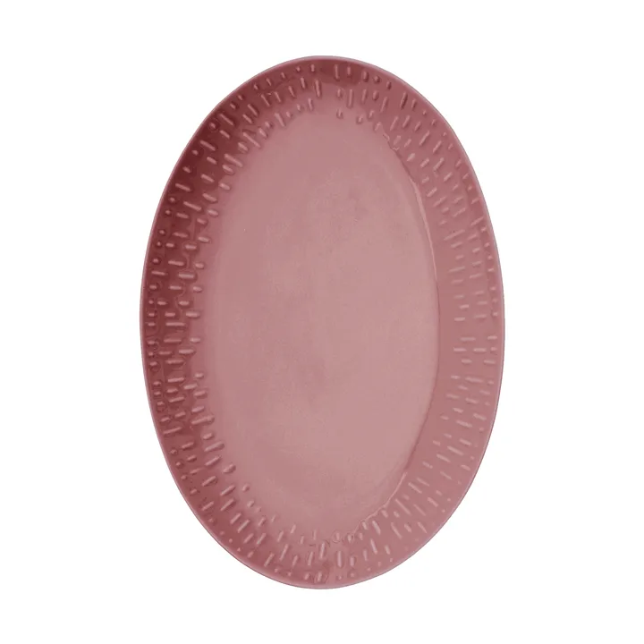 Plat ovale Confetti - Bordeaux, 25,5x36 cm - Aida